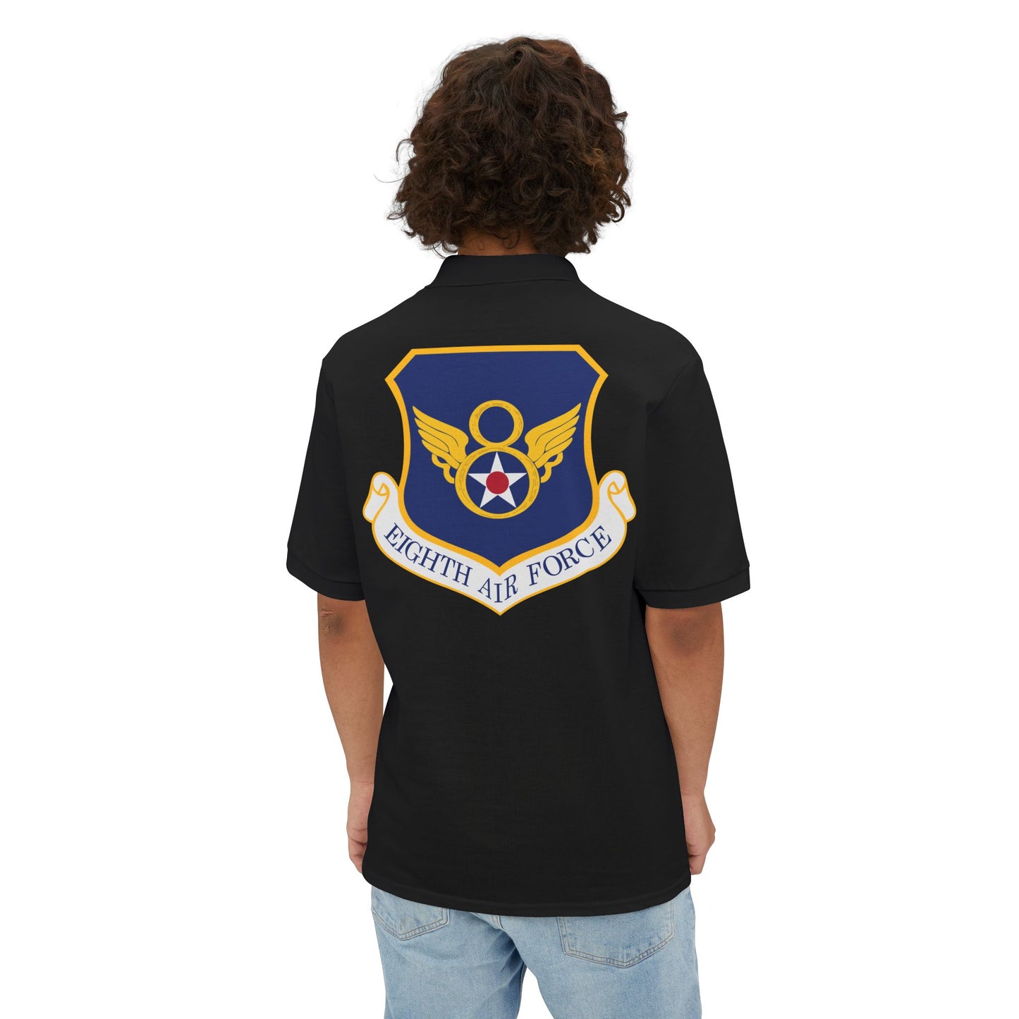 Men's Piqué Polo - USAF - 8th Air Force wo txt X 300
