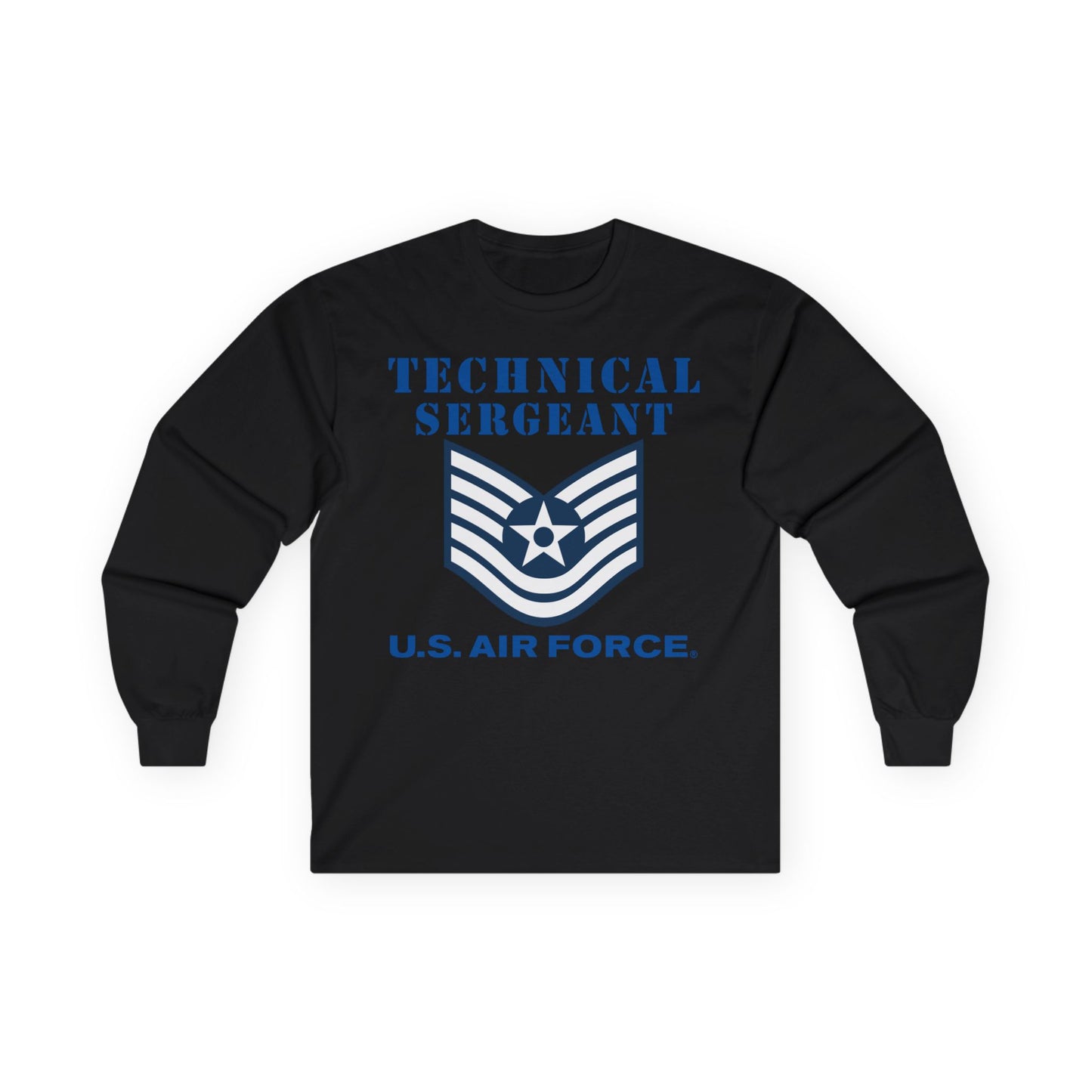 Unisex Ultra Cotton Long Sleeve Tee - USAF - Technical Sergeant (E6) - 2020 - US Air Force w Text X 300