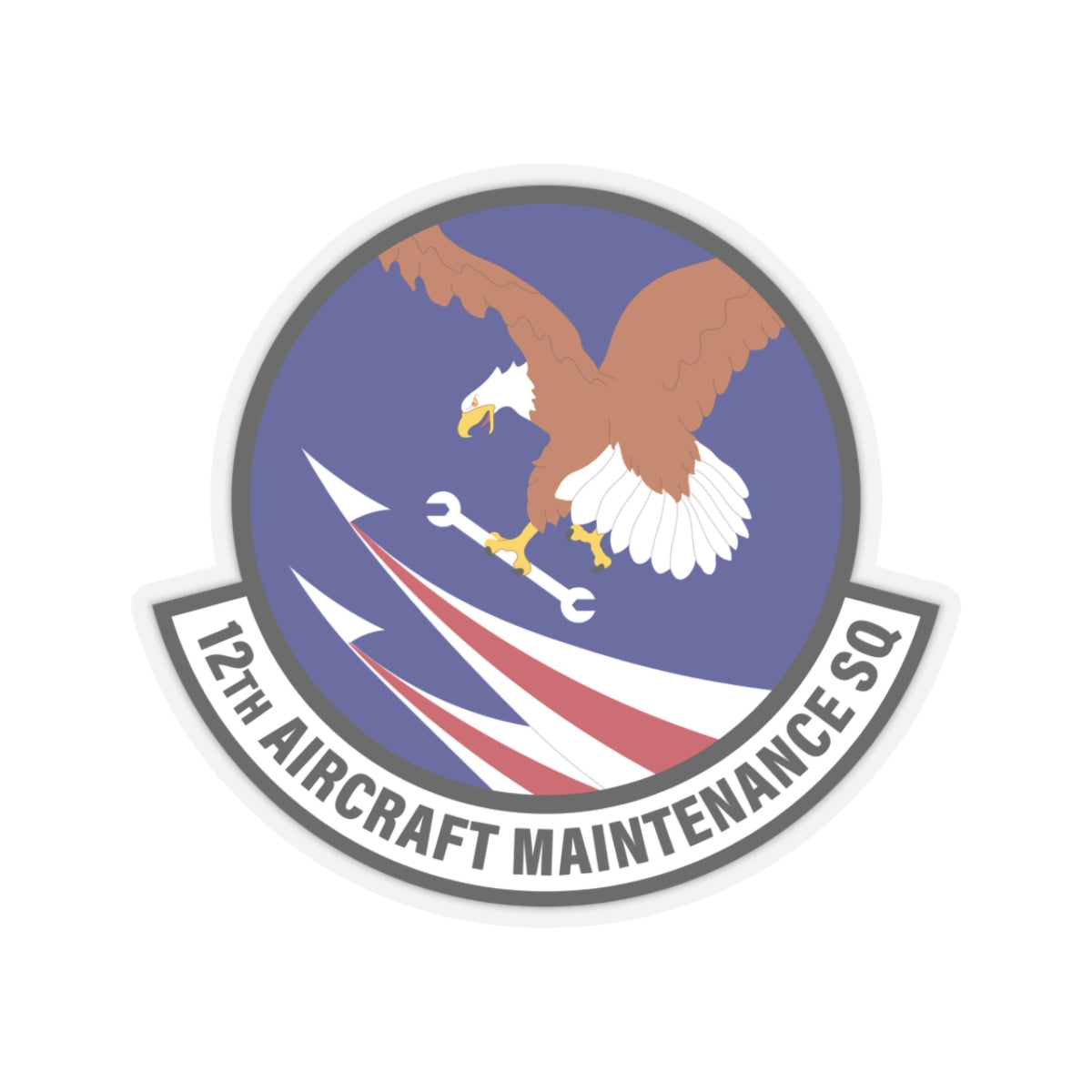 Kiss-Cut Stickers - USAF - 12th Aircraft Maintenance Squadron wo txt