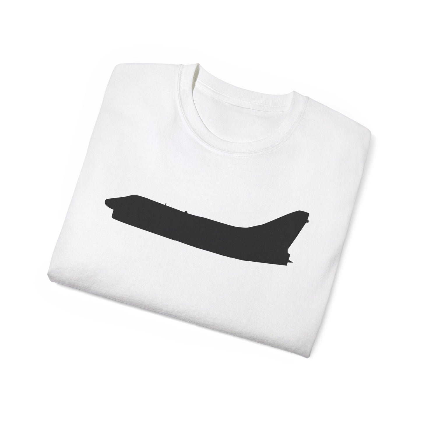 Unisex Ultra Cotton Tee - Aircraft - Navy - A-7B Corsair II - Side - Silhouette X 300