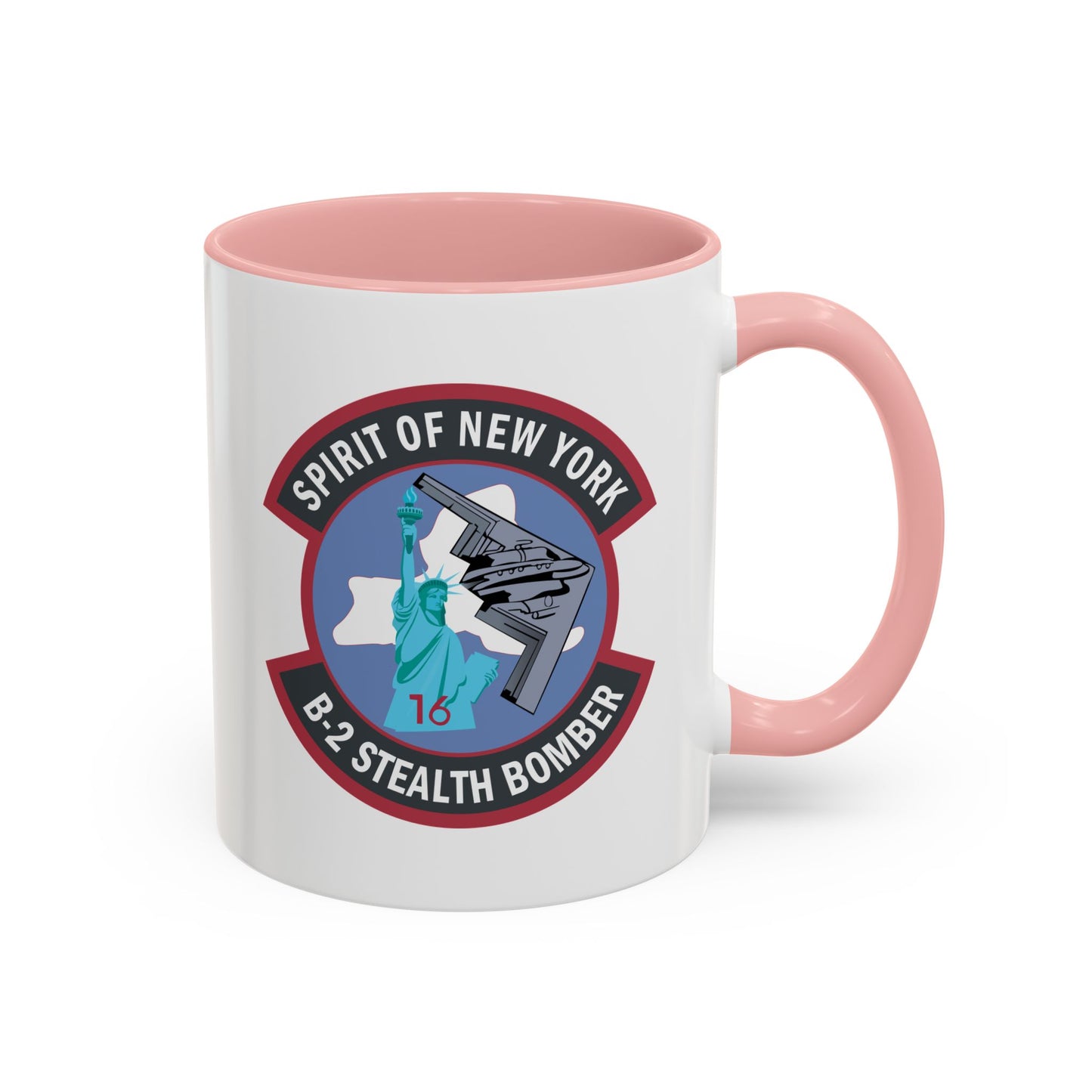 Accent Coffee Mug (11oz & 15oz) - USAF - B2 - Spirit of New York - Stealth Bomber wo txt X 300