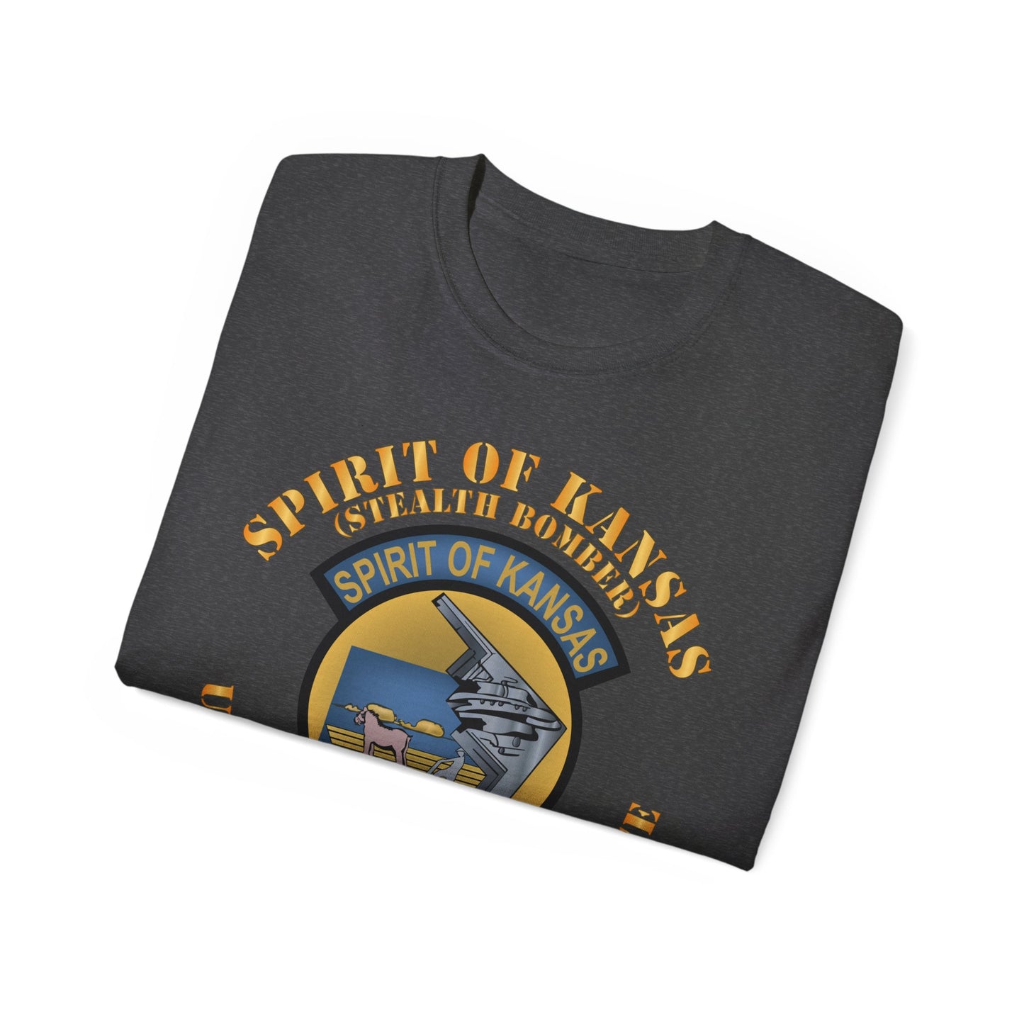 Unisex Ultra Cotton Tee -USAF - B2 - Spirit of Kansas - Stealth Bomber X 300