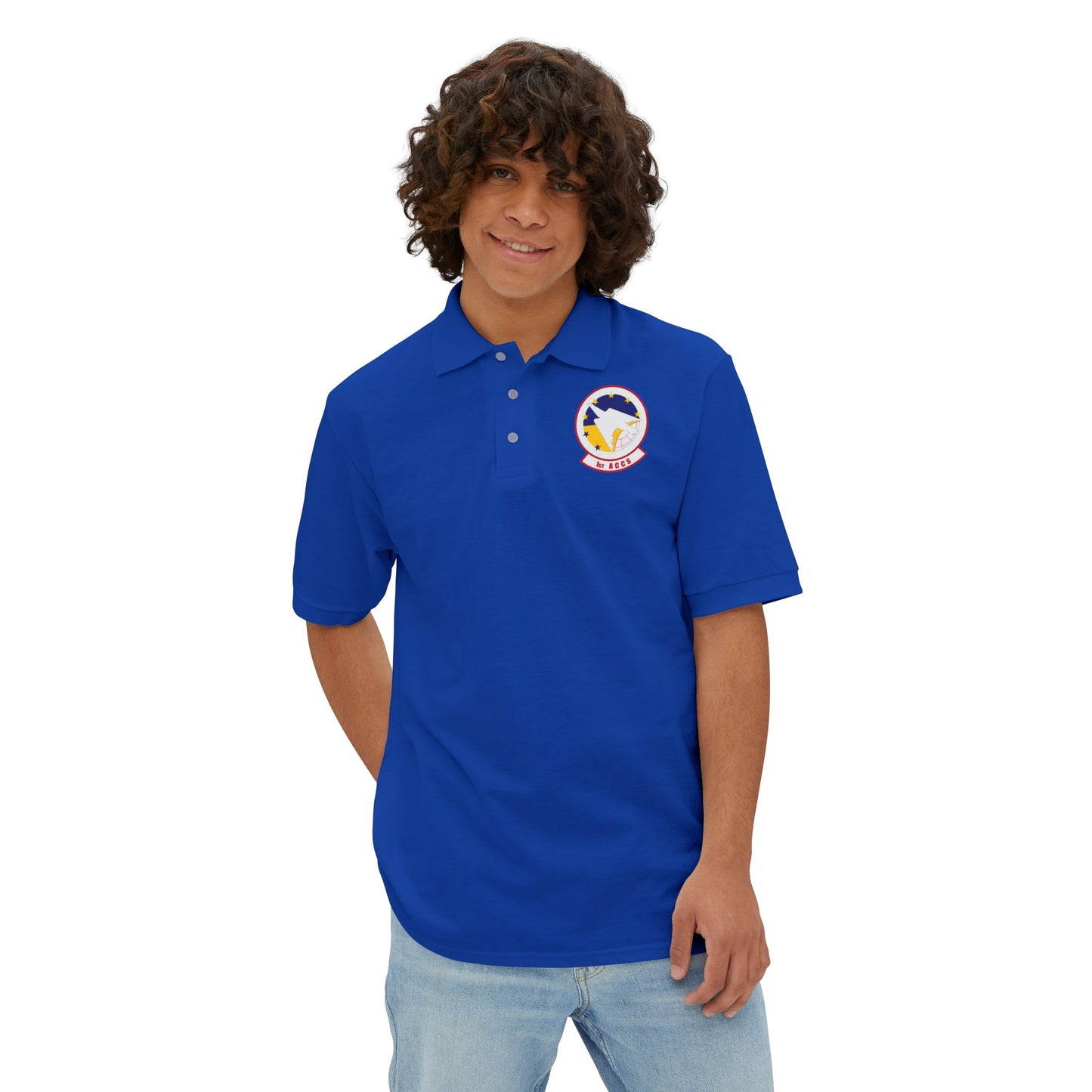 Men's Piqué Polo - USAF - 1st Airborne Command Control Squadron (ACC) wo txt X 300
