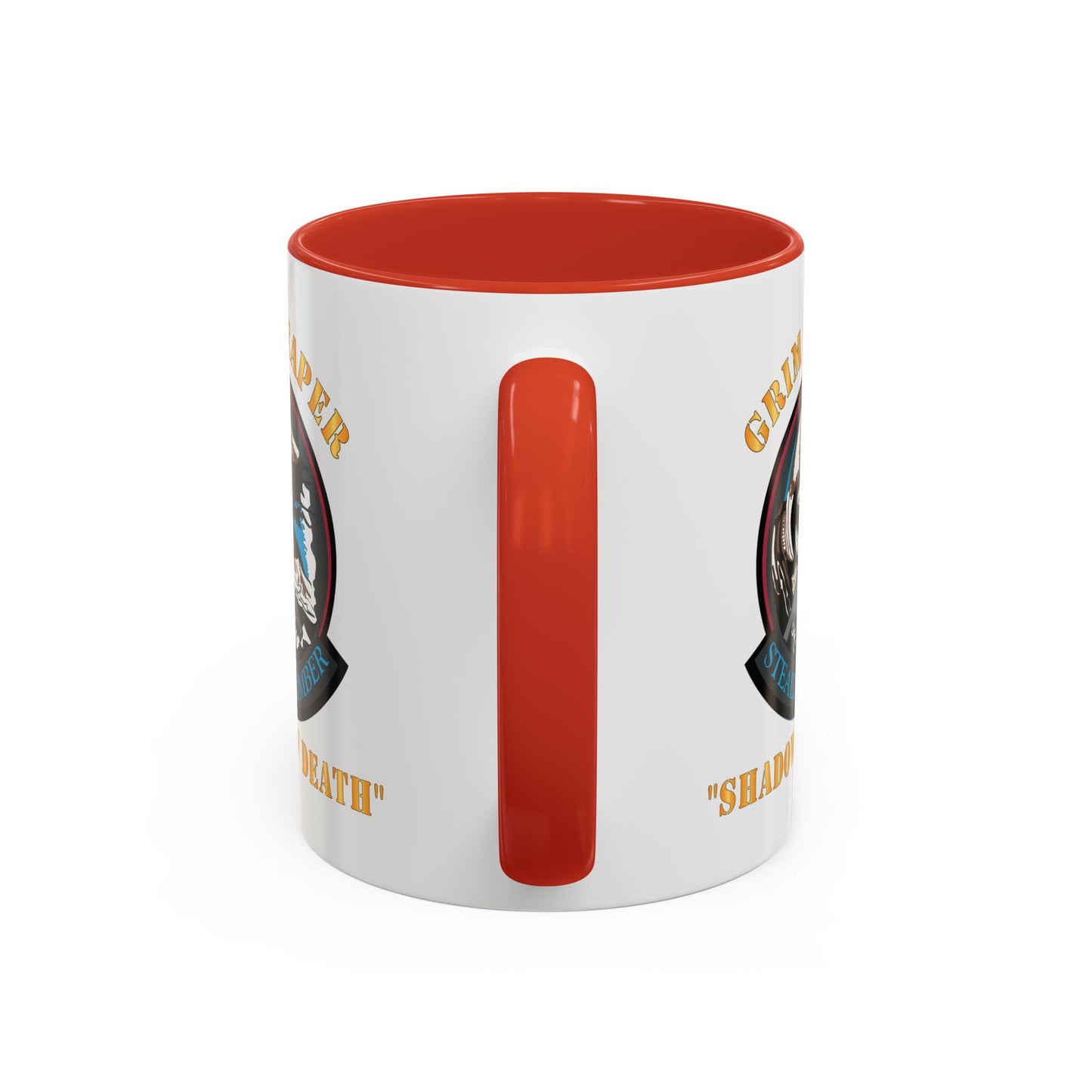 Accent Coffee Mug (11oz & 15oz) - USAF - B2 - Grim Reaper - Stealth Bomber X 300