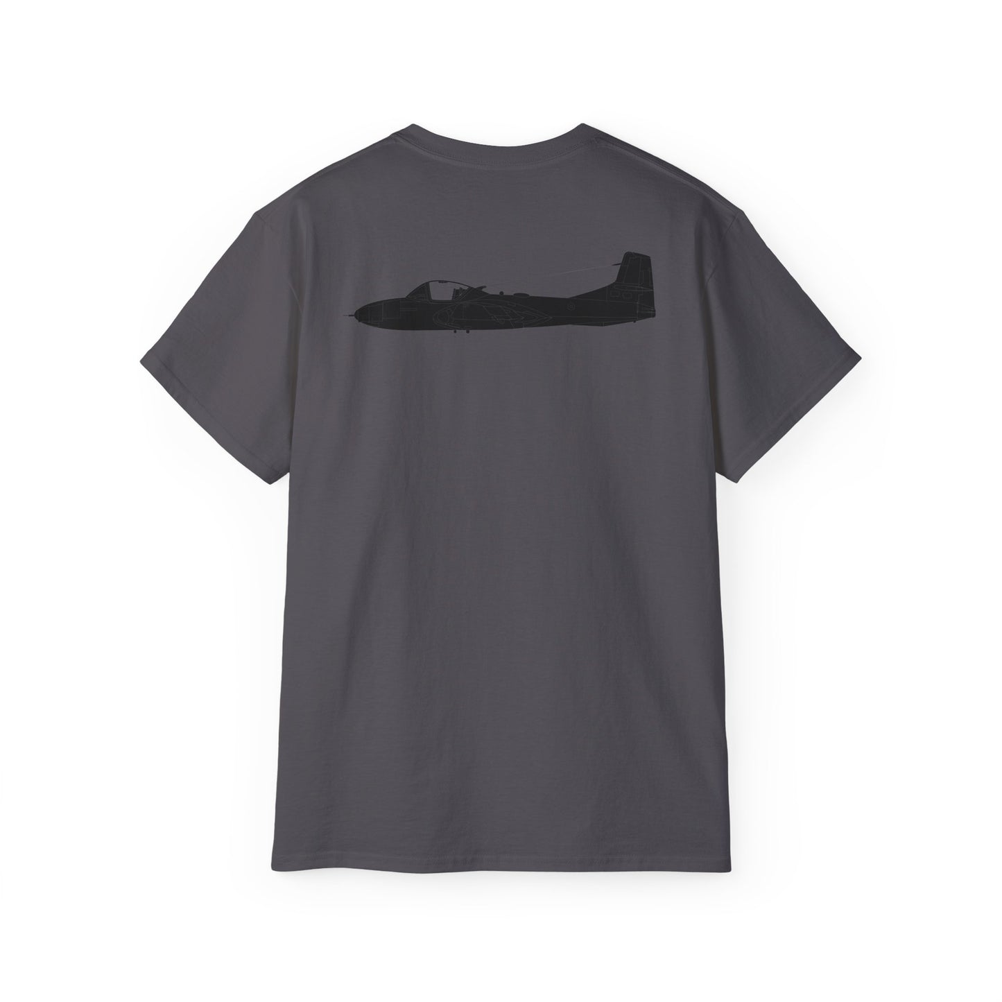 Unisex Ultra Cotton Tee - Aircraft - T-37-Trainer - Top - Black - Metal X 300