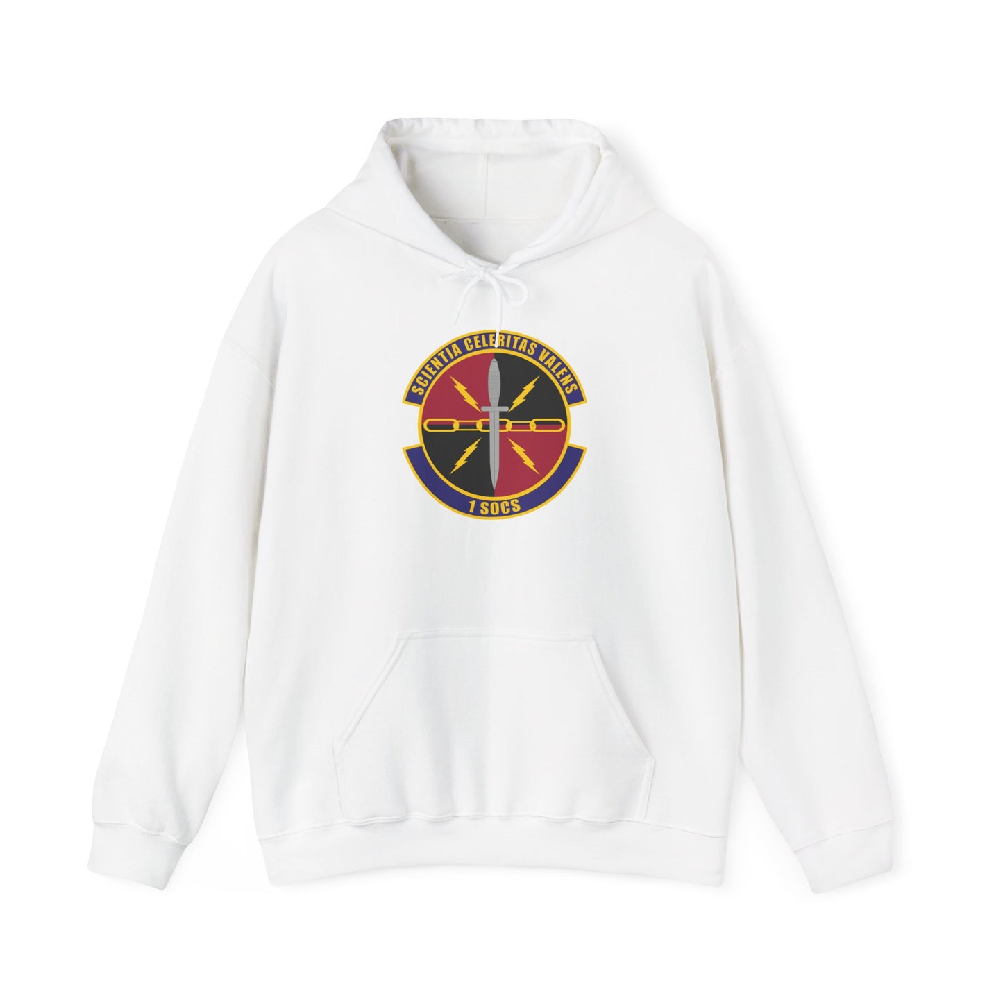 Unisex Heavy Blend Hooded Sweatshirt - USAF - 1st Special Operations Communication Squadron wo txt
