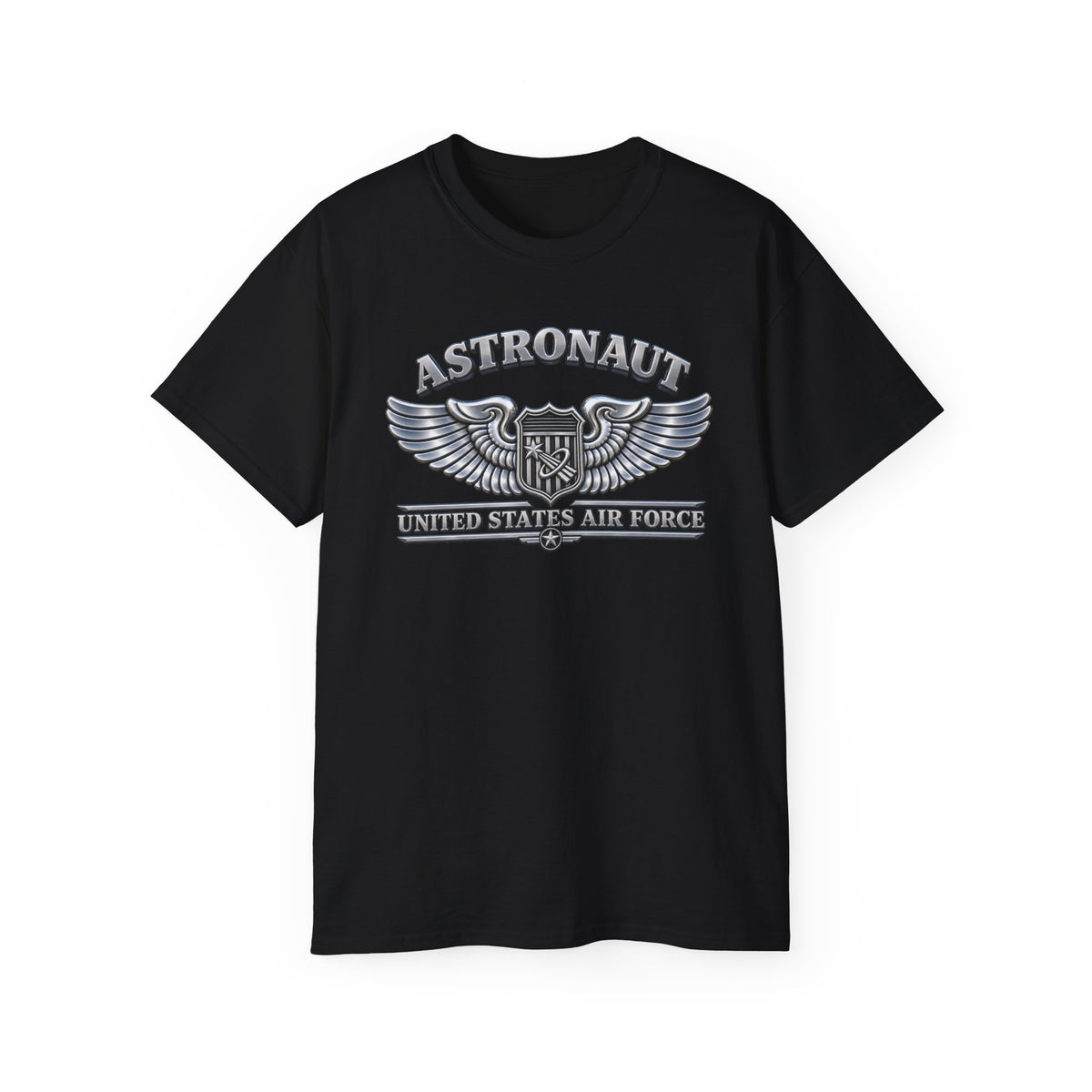 Unisex Ultra Cotton Tee - USAF - Basic Astronaut Badge - United States Air Force - 3D - Enhanced