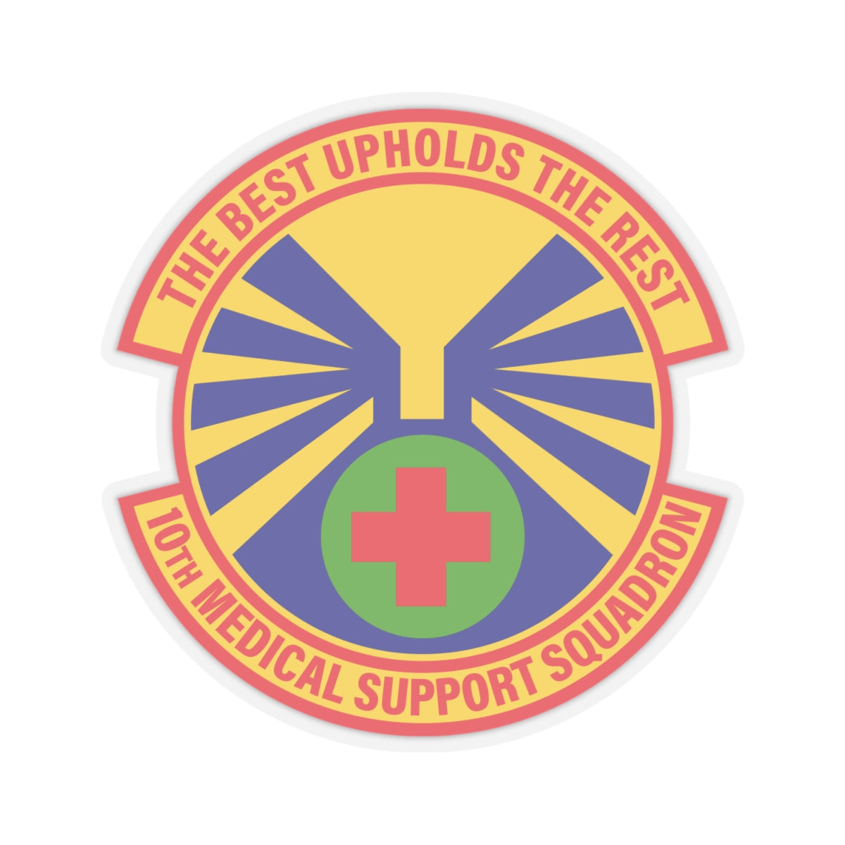 Kiss-Cut Stickers - USAF - 10th Medical Support Squadron wo txt