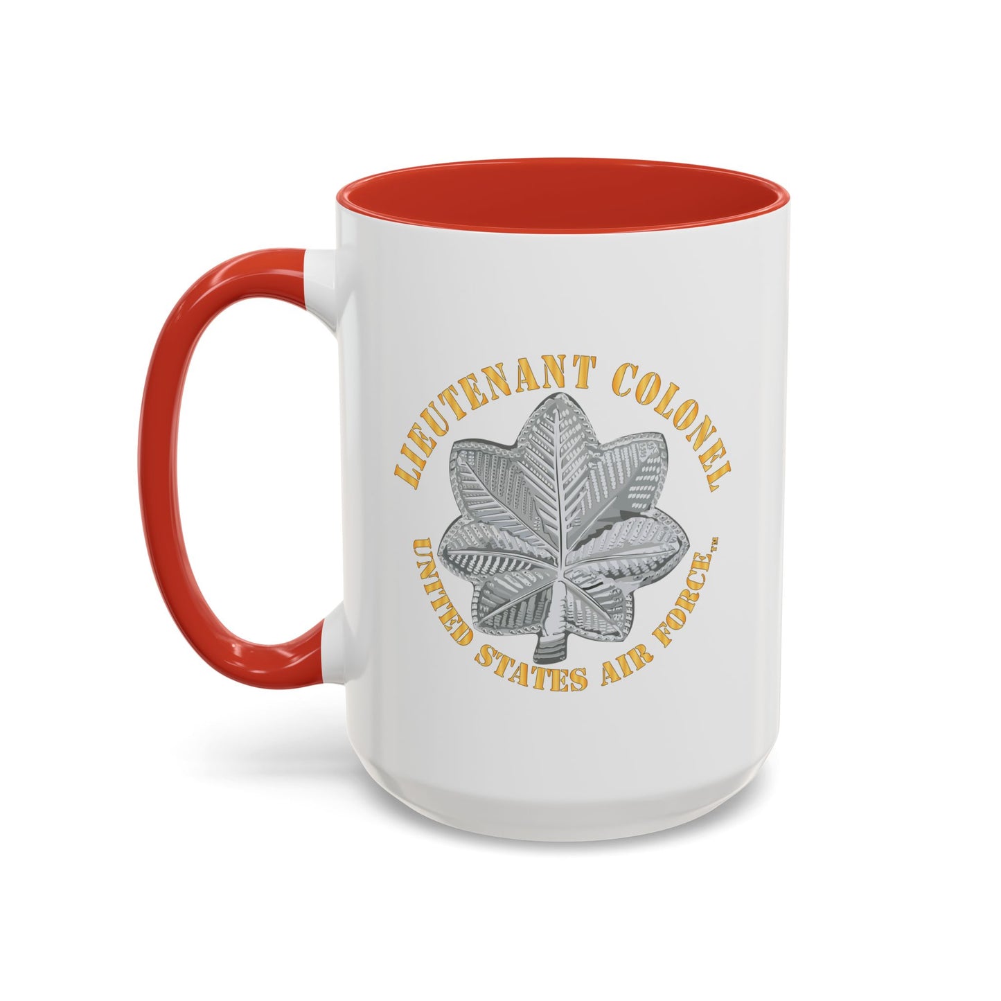 Accent Coffee Mug (11oz & 15oz) - USAF - Lieutenant Colonel - LTC - TM X 300