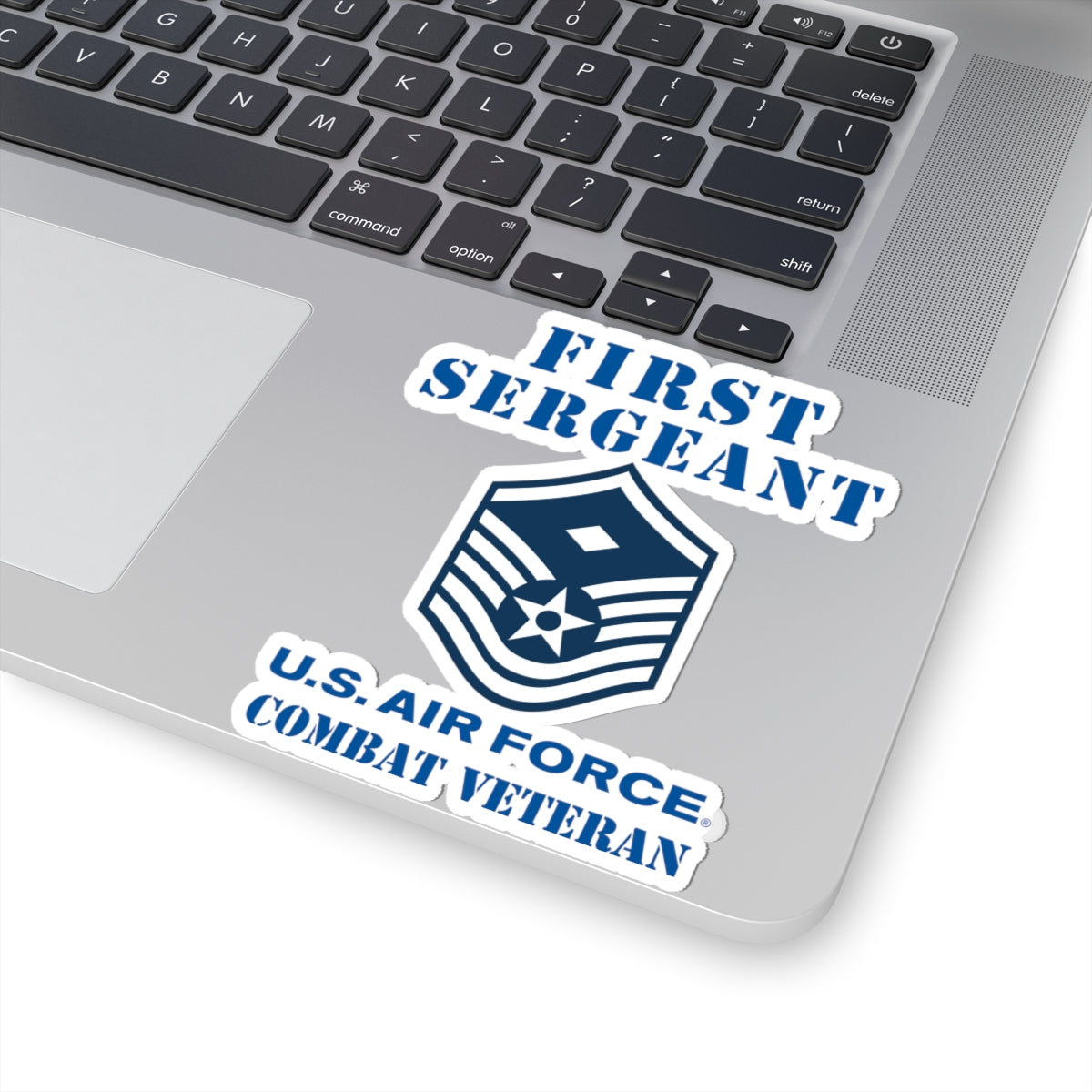 Kiss-Cut Stickers - USAF - First Sergeant (E7b) - 2020 - Combat Veteran