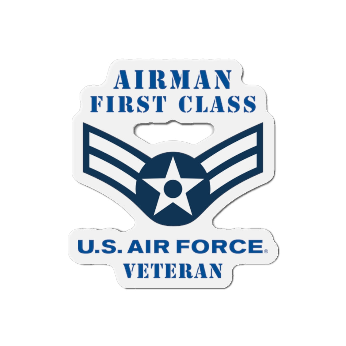 Die-Cut Magnet - USAF - Airman - First Class (E3) - 2020 - Veteran