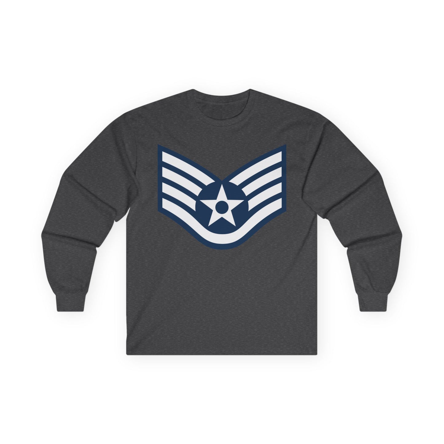 Unisex Ultra Cotton Long Sleeve Tee - USAF - Staff Sergeant (E5) - 2020