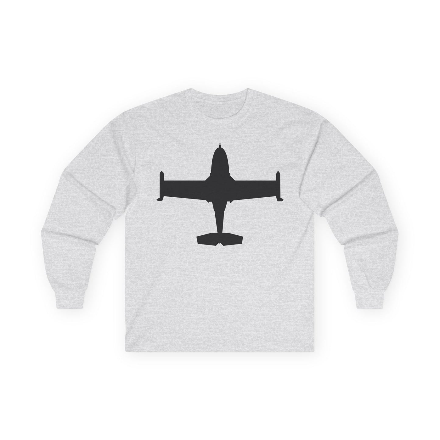 Unisex Ultra Cotton Long Sleeve Tee - Aircraft - A-37-Trainer - Top - Silhouette X 300