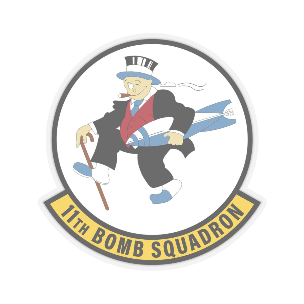 Kiss-Cut Stickers - USAF - 11th Bomb Squadron wo txt
