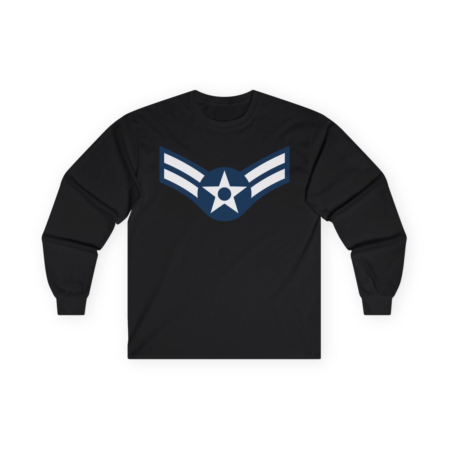 Unisex Ultra Cotton Long Sleeve Tee - USAF - Airman - First Class (E3) - 2020