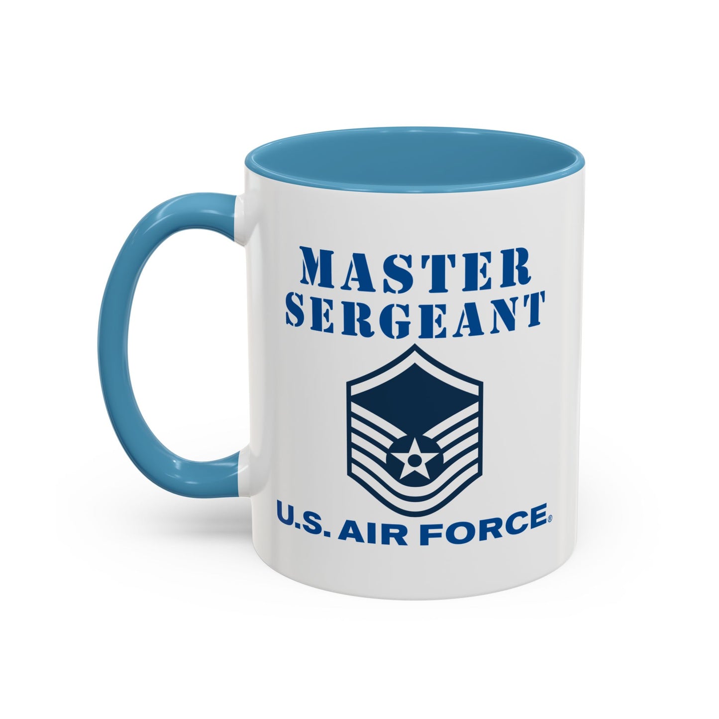 Accent Coffee Mug (11oz & 15oz) - USAF - Master Sergeant (E7a) - 2020 - US Air Force w Text X 300