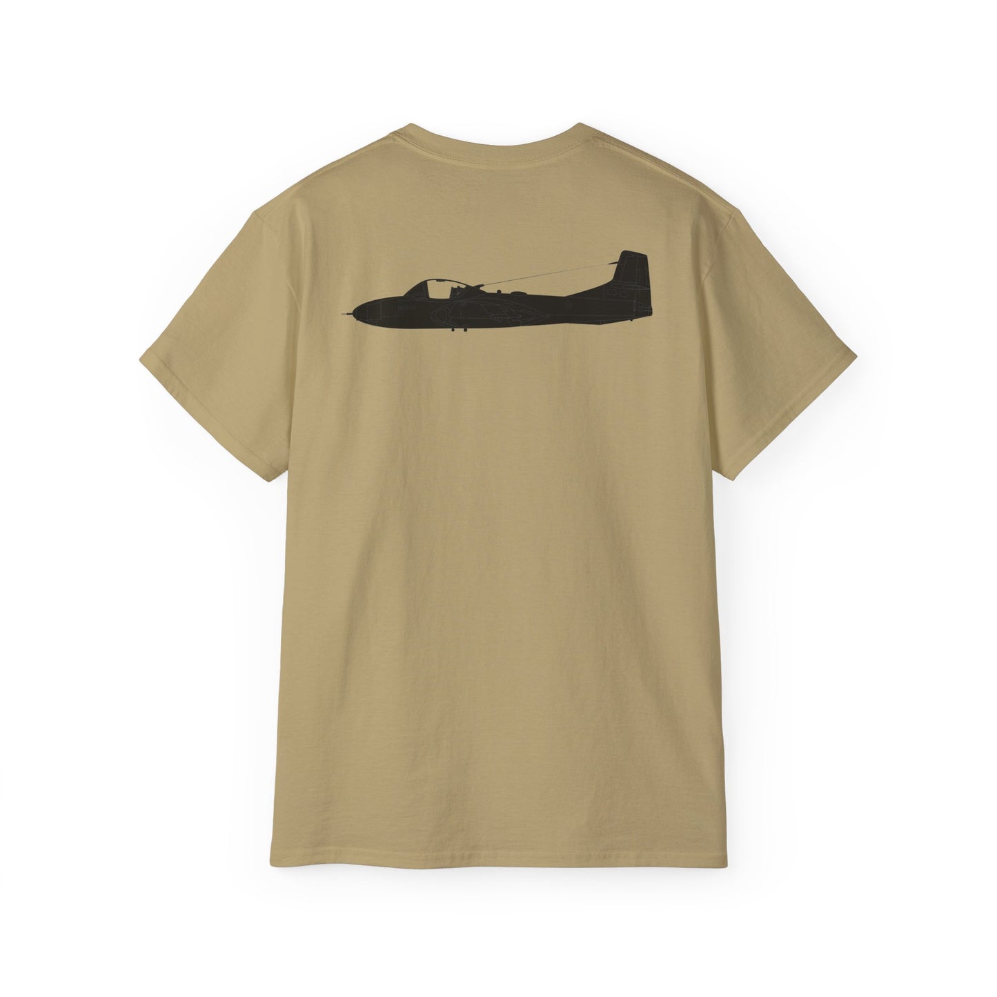 Unisex Ultra Cotton Tee - Aircraft - T-37-Trainer - Top - Black - Metal X 300