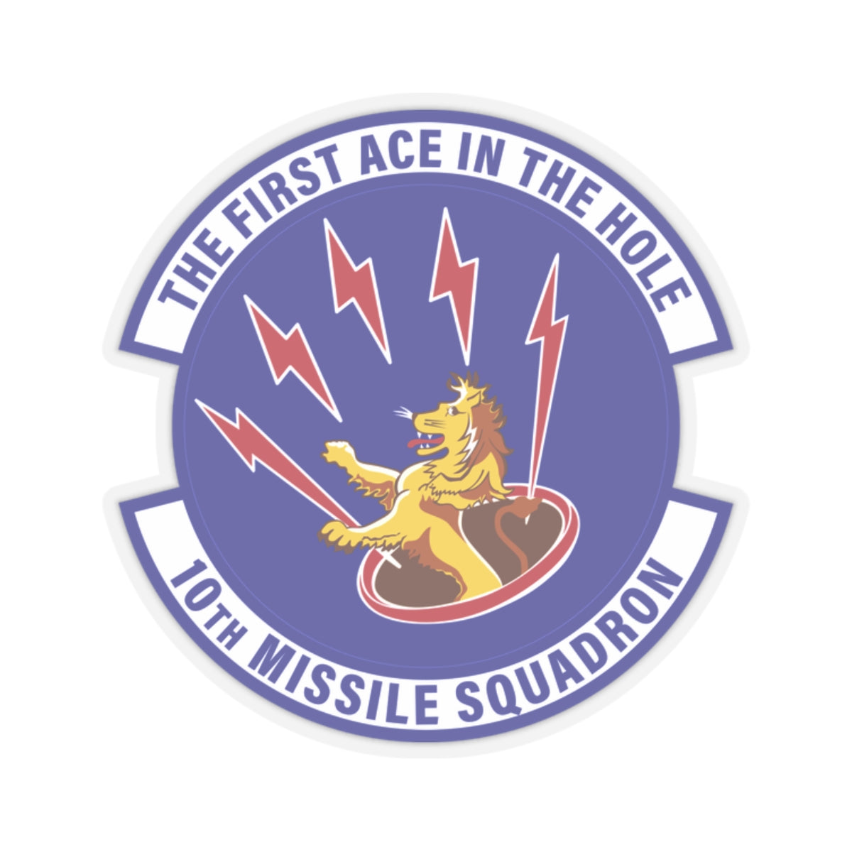 Kiss-Cut Stickers - USAF - 10th Missile Squadron wo txt
