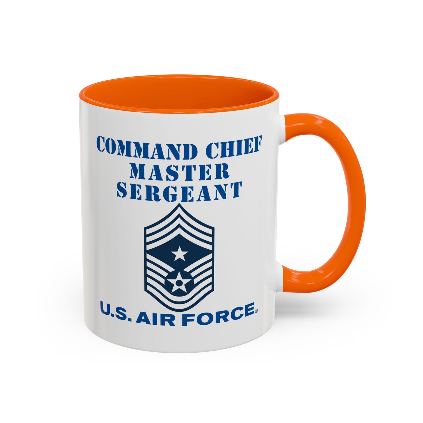 Accent Coffee Mug (11oz & 15oz) - USAF - Command Chief Master Sergeant (E9c) - 2020 - US Air Force w Text X 300