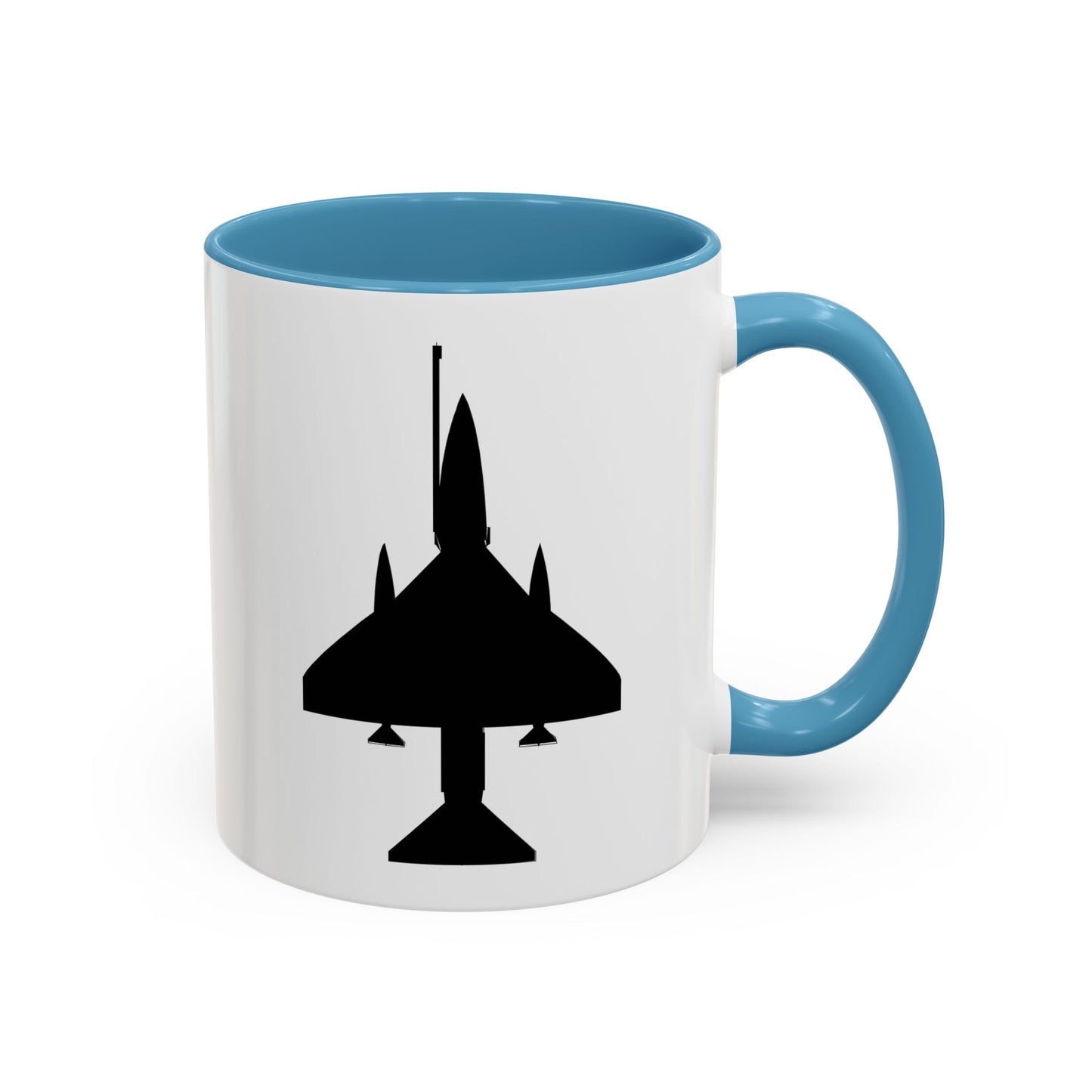 Accent Coffee Mug (11oz & 15oz) - Aircraft - A-4 SkyHawk - Top - Silhouette X 300