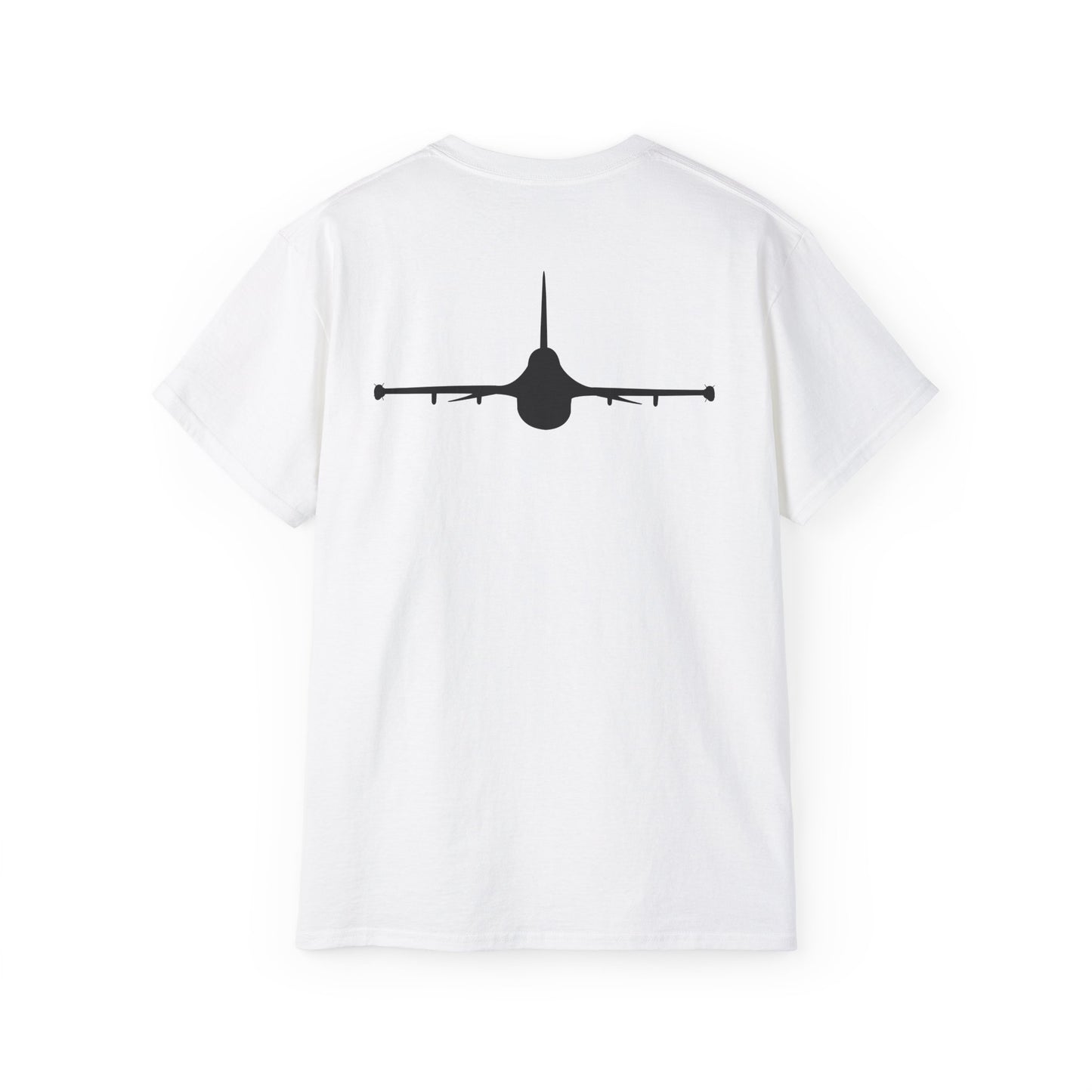 Unisex Ultra Cotton Tee - Aircraft - F-16 - Front - Silhouette wo Txt X 300