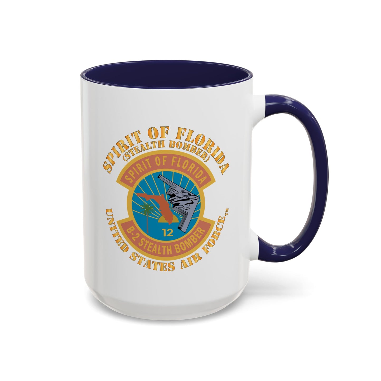 Accent Coffee Mug (11oz & 15oz) - USAF - B2 - Spirit of Florida - Stealth Bomber X 300