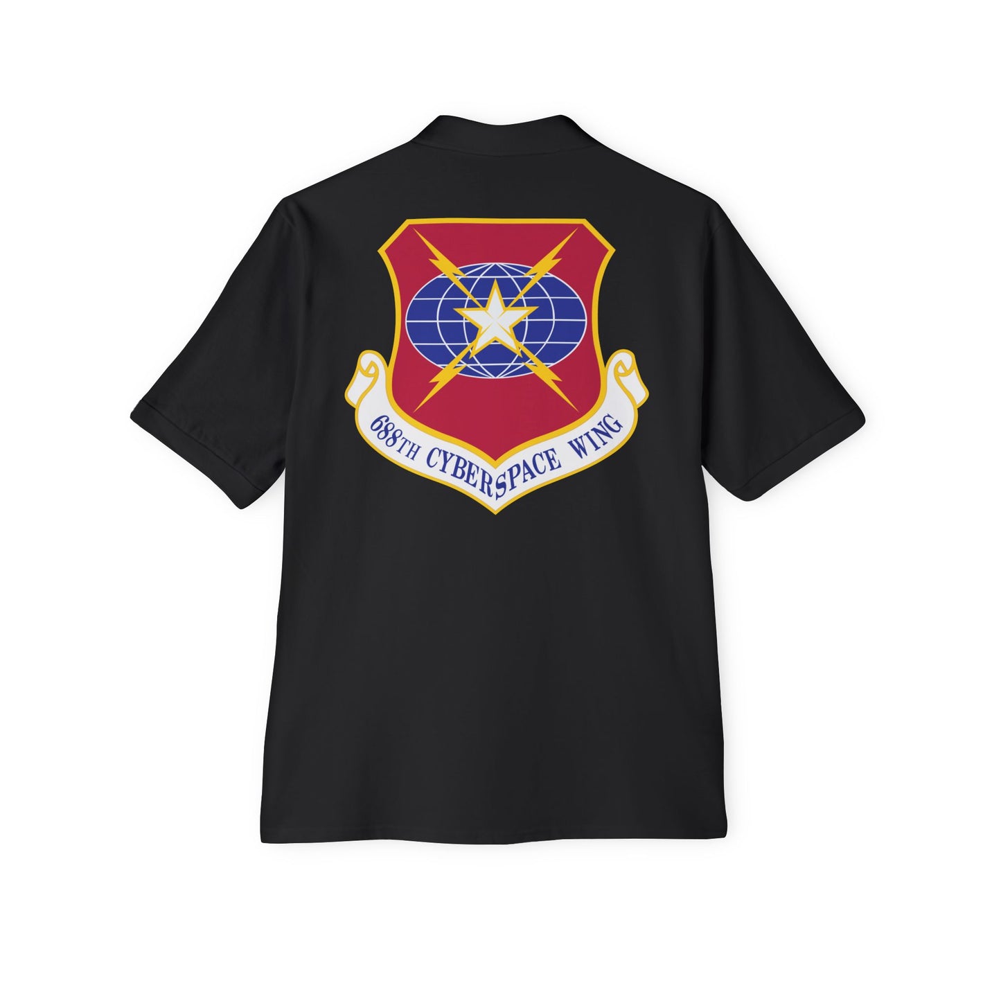 Men's Piqué Polo - USAF - 688th Cyberspace Wing wo Txt X 300