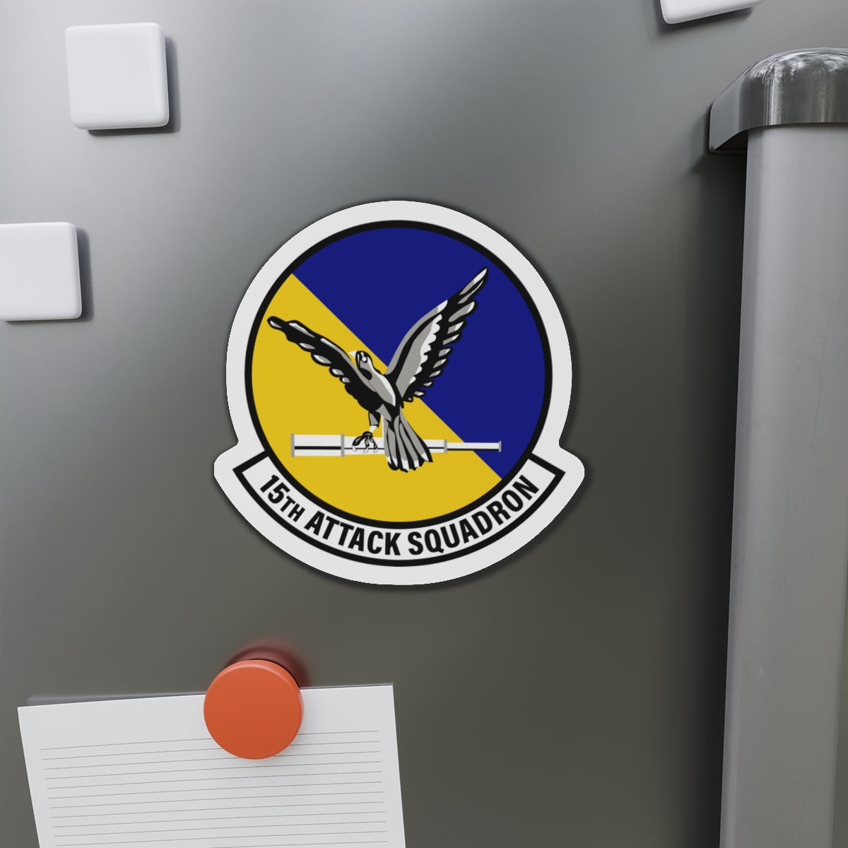 Die-Cut Magnet - USAF - 15th Attack Squadron wo txt