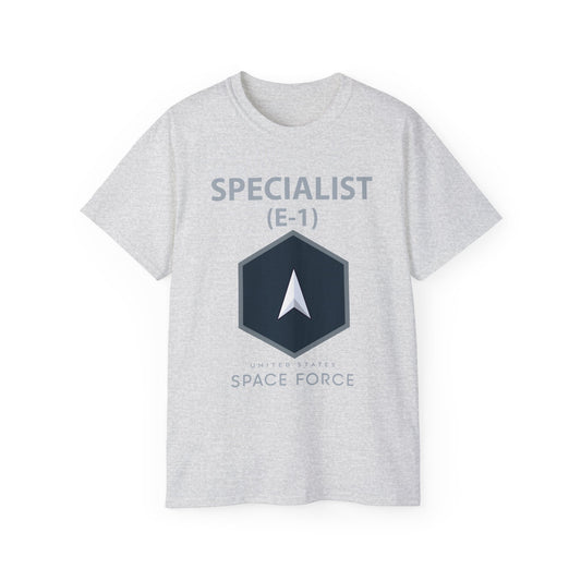 Unisex Ultra Cotton Tee - USSF - E1 Specialist - US Space Force X 300