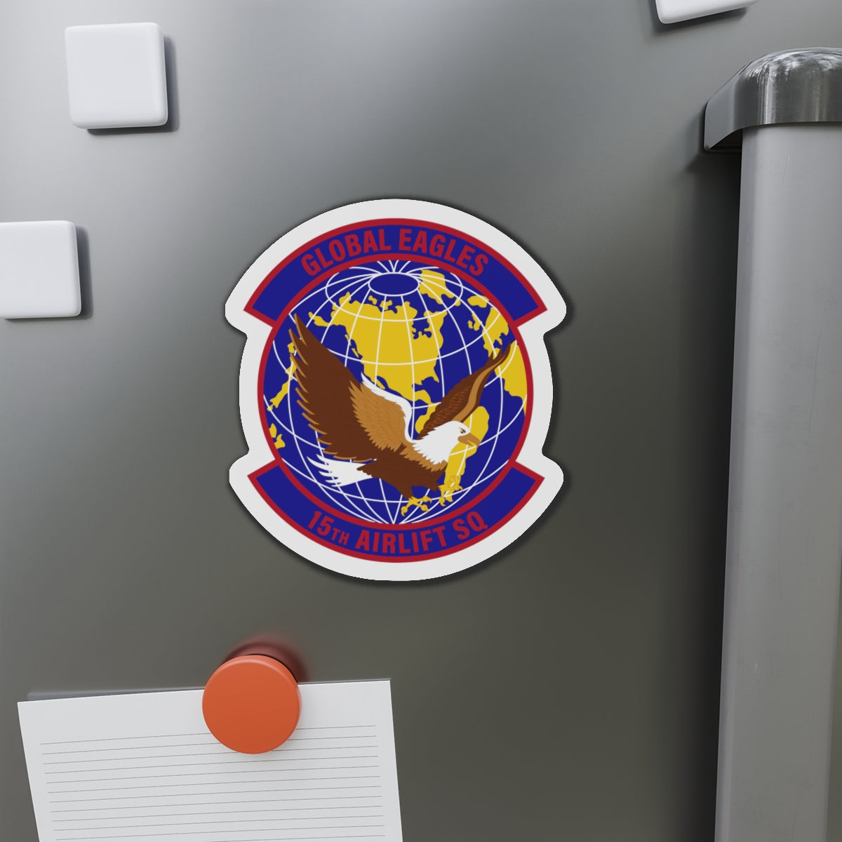 Die-Cut Magnet - USAF - 15th Airlift Squadron wo txt