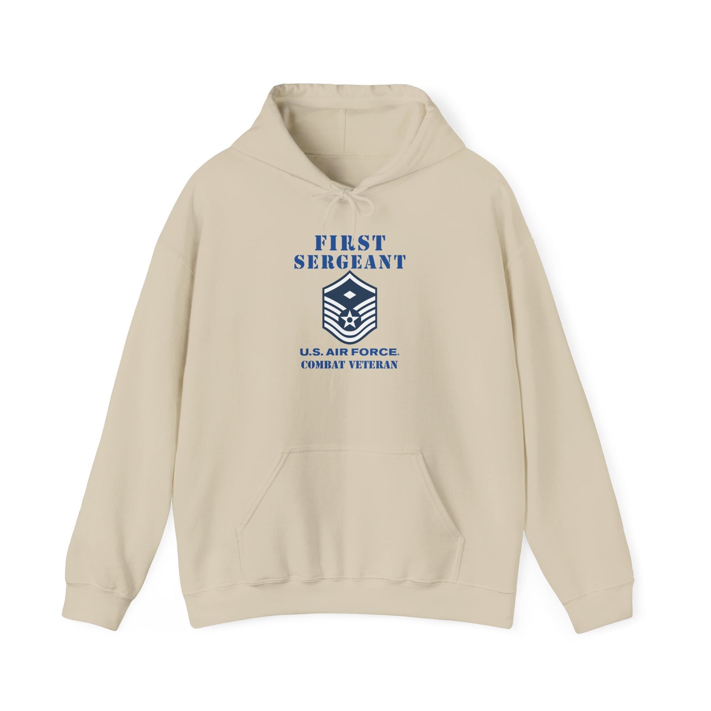 Unisex Heavy Blend Hooded Sweatshirt - USAF - First Sergeant (E7b) - 2020 - Combat Veteran