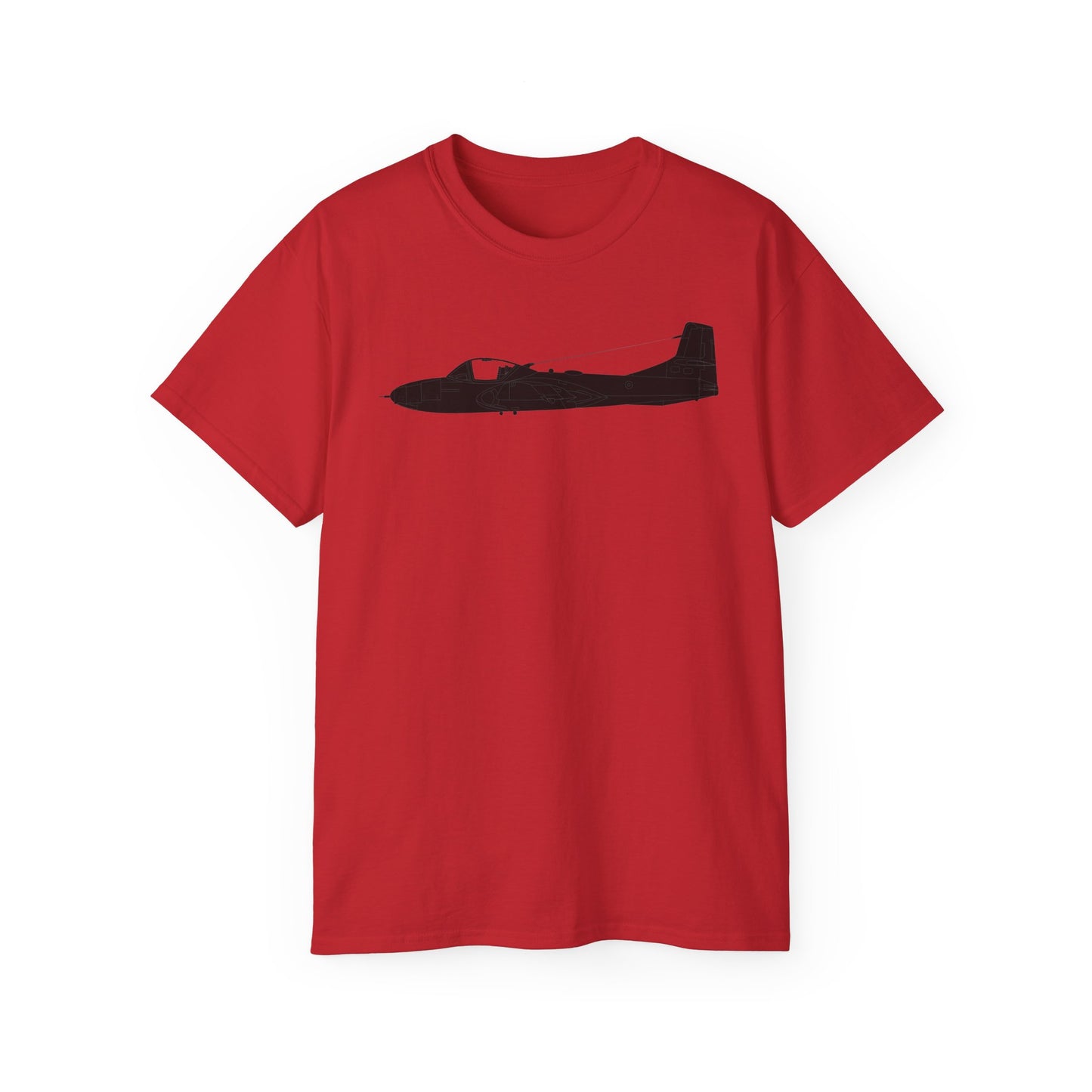 Unisex Ultra Cotton Tee - Aircraft - T-37-Trainer - Top - Black - Metal X 300