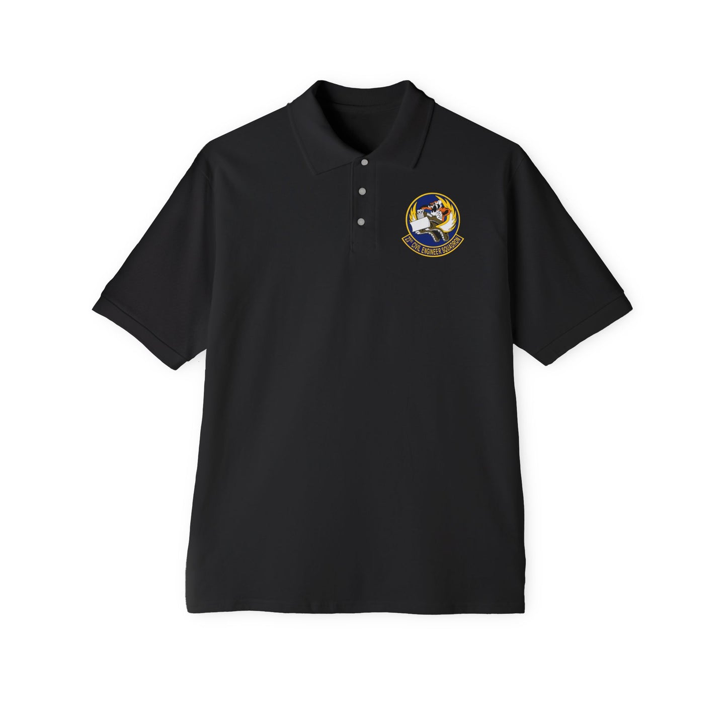 Men's Piqué Polo - USAF - 23d Civil Engineer Squadron wo Txt