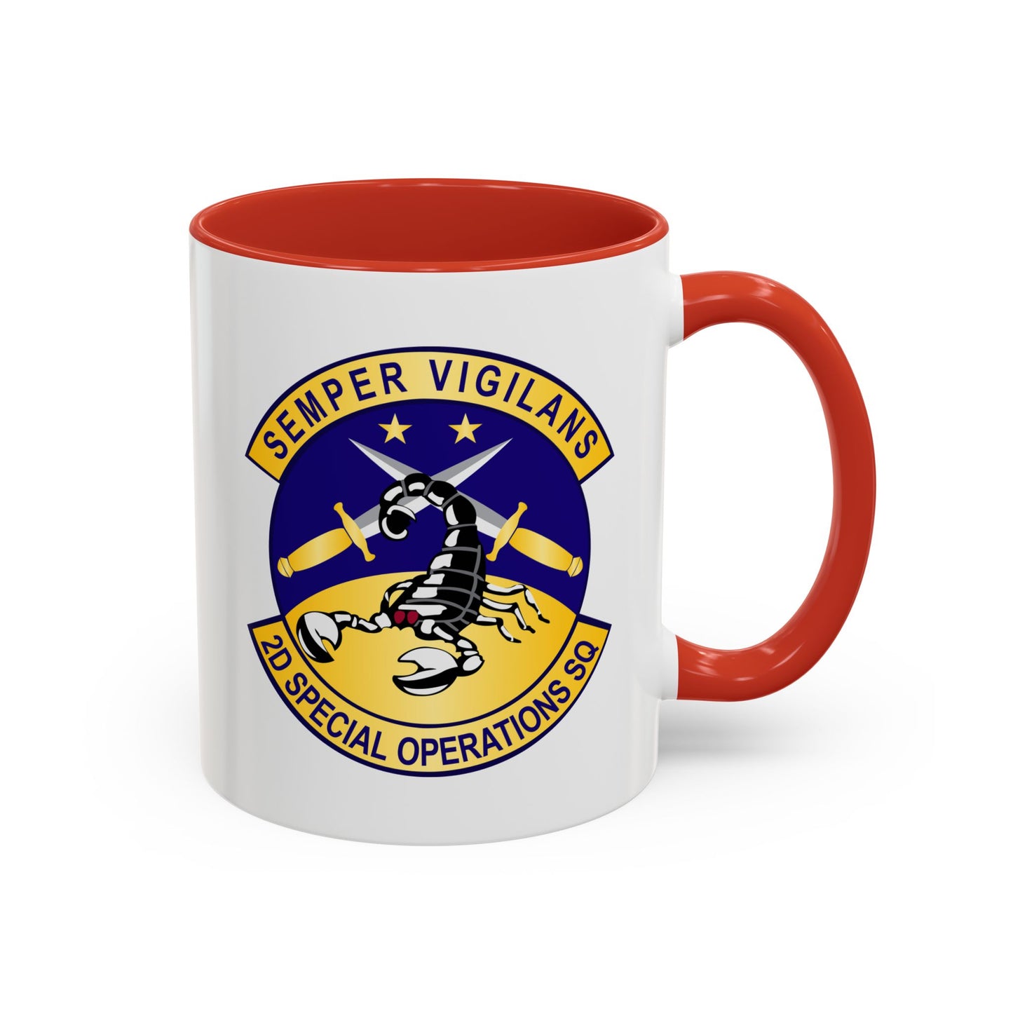 Accent Coffee Mug (11oz & 15oz) - USAFSOF - 2nd Special Operations Squadron wo Txt