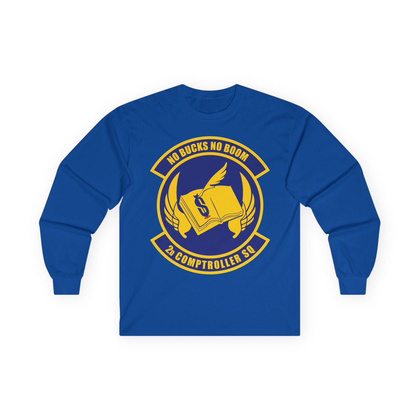Unisex Ultra Cotton Long Sleeve Tee - USAF - 2nd Comptroller Squadron wo txt