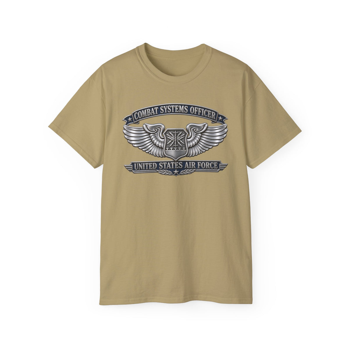 Unisex Ultra Cotton Tee - USAF - Combat Systems Officer Badge - United States Air Force - 3D - Enhanced
