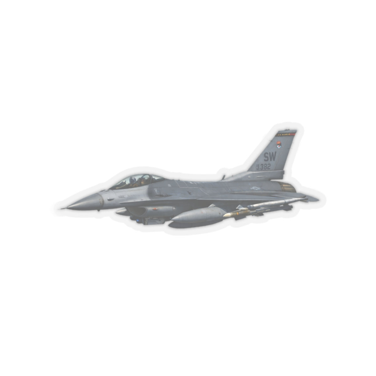 Kiss-Cut Stickers - USAF - F-16 Fighting Falcon wo txt X 300
