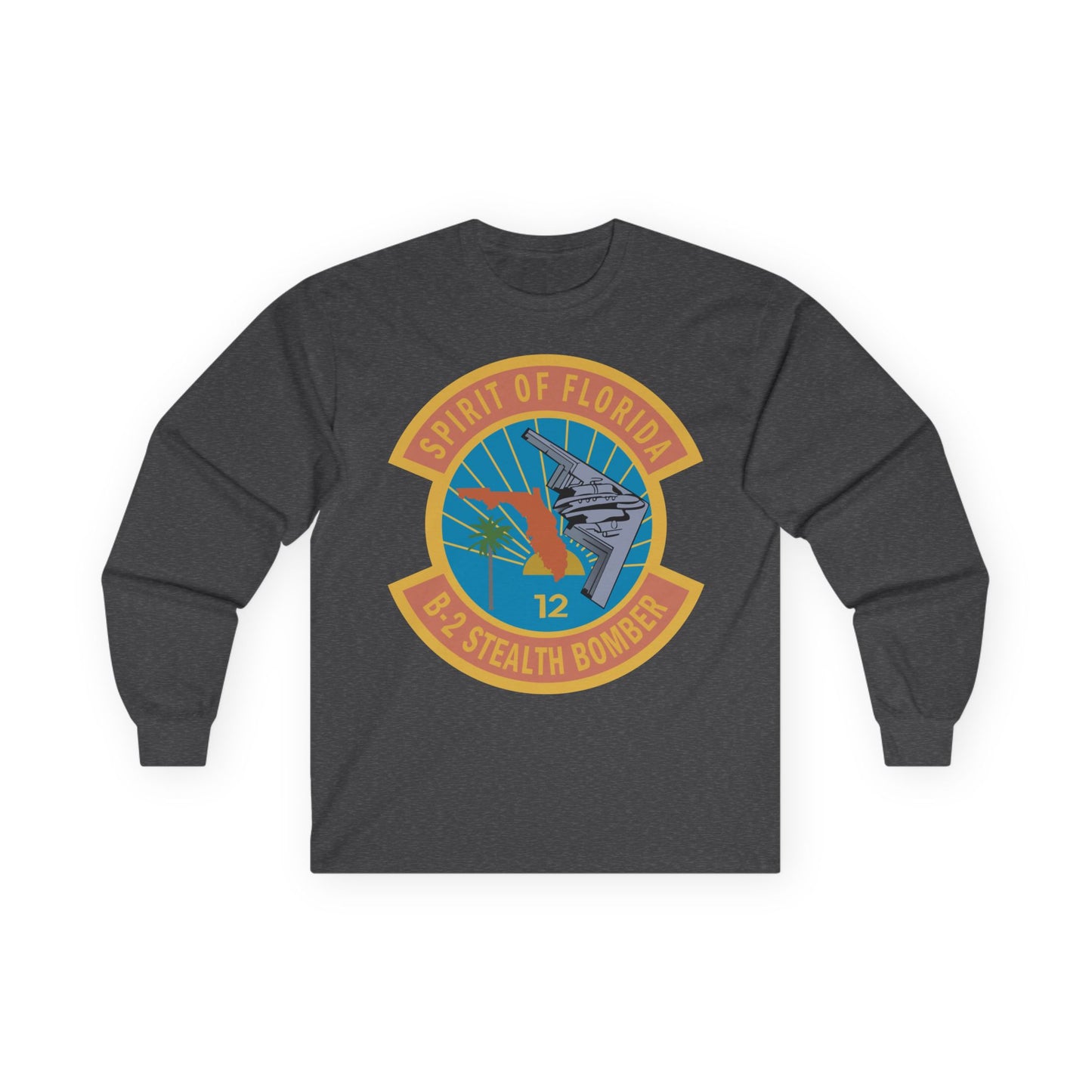 Unisex Ultra Cotton Long Sleeve Tee - USAF - B2 - Spirit of Florida - Stealth Bomber wo txt X 300