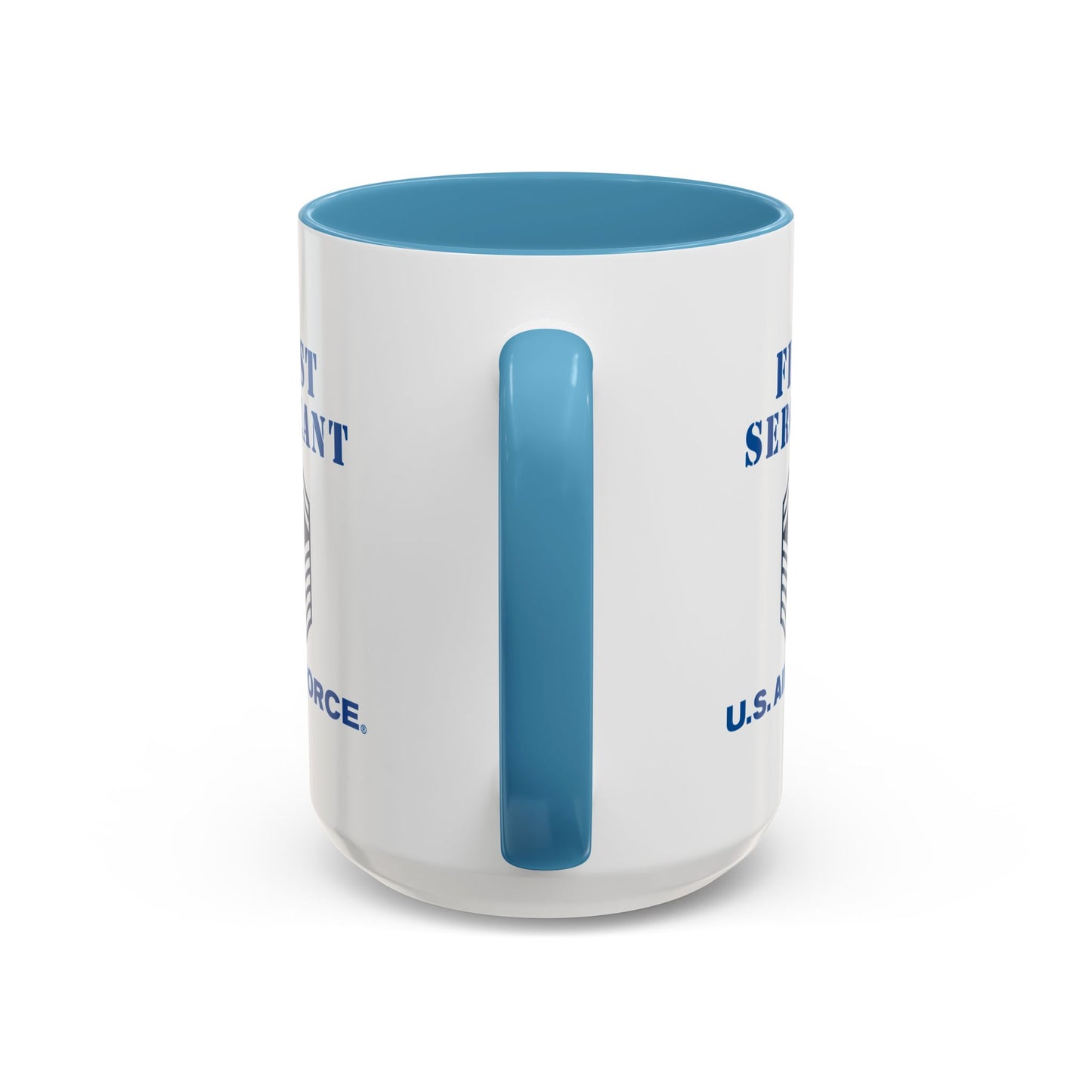 Accent Coffee Mug (11oz & 15oz) - USAF - First Sergeant (E8b) - 2020 - US Air Force w Text X 300