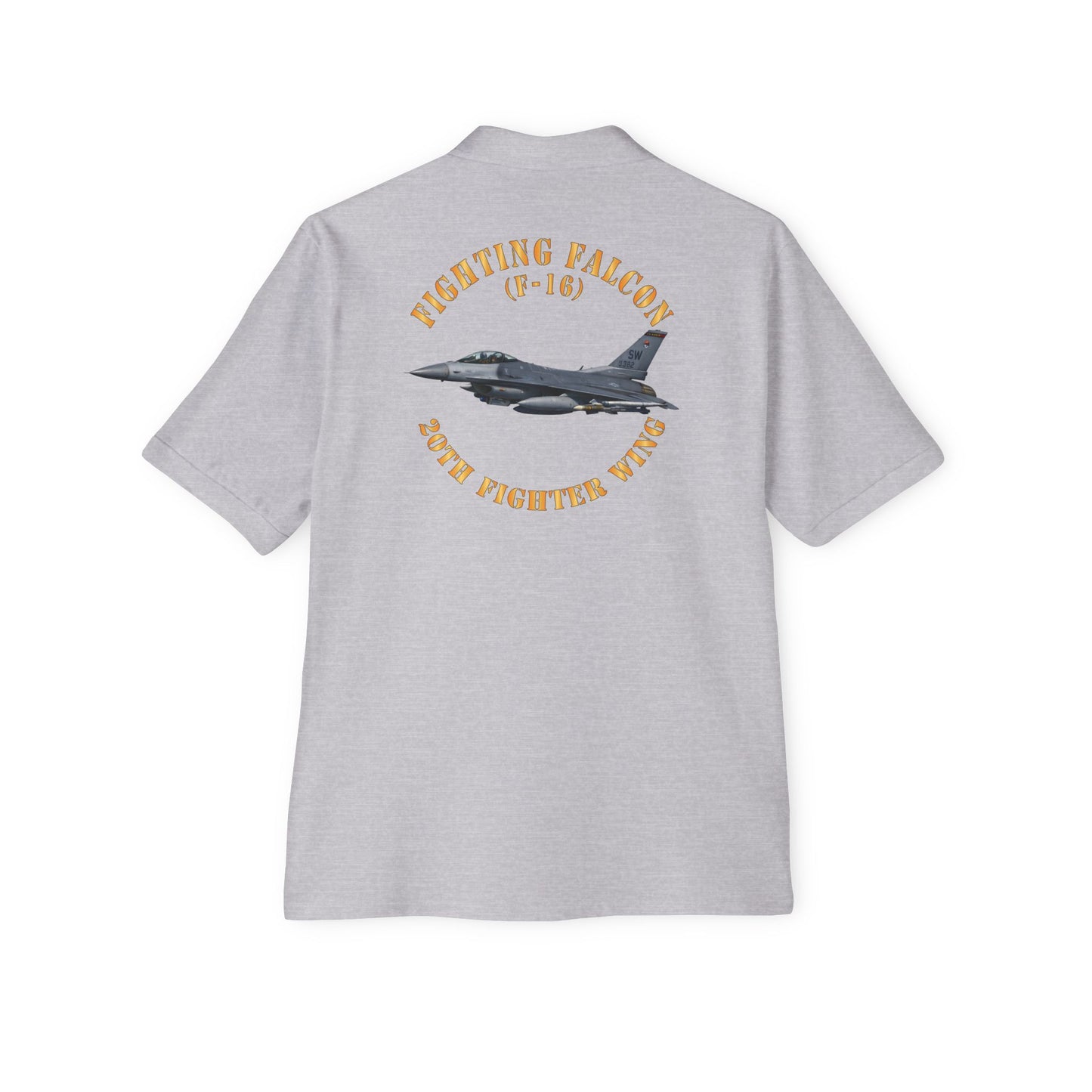 Men's Piqué Polo - USAF - F-16 Fighting Falcon - 20th Fighter Wing X 300