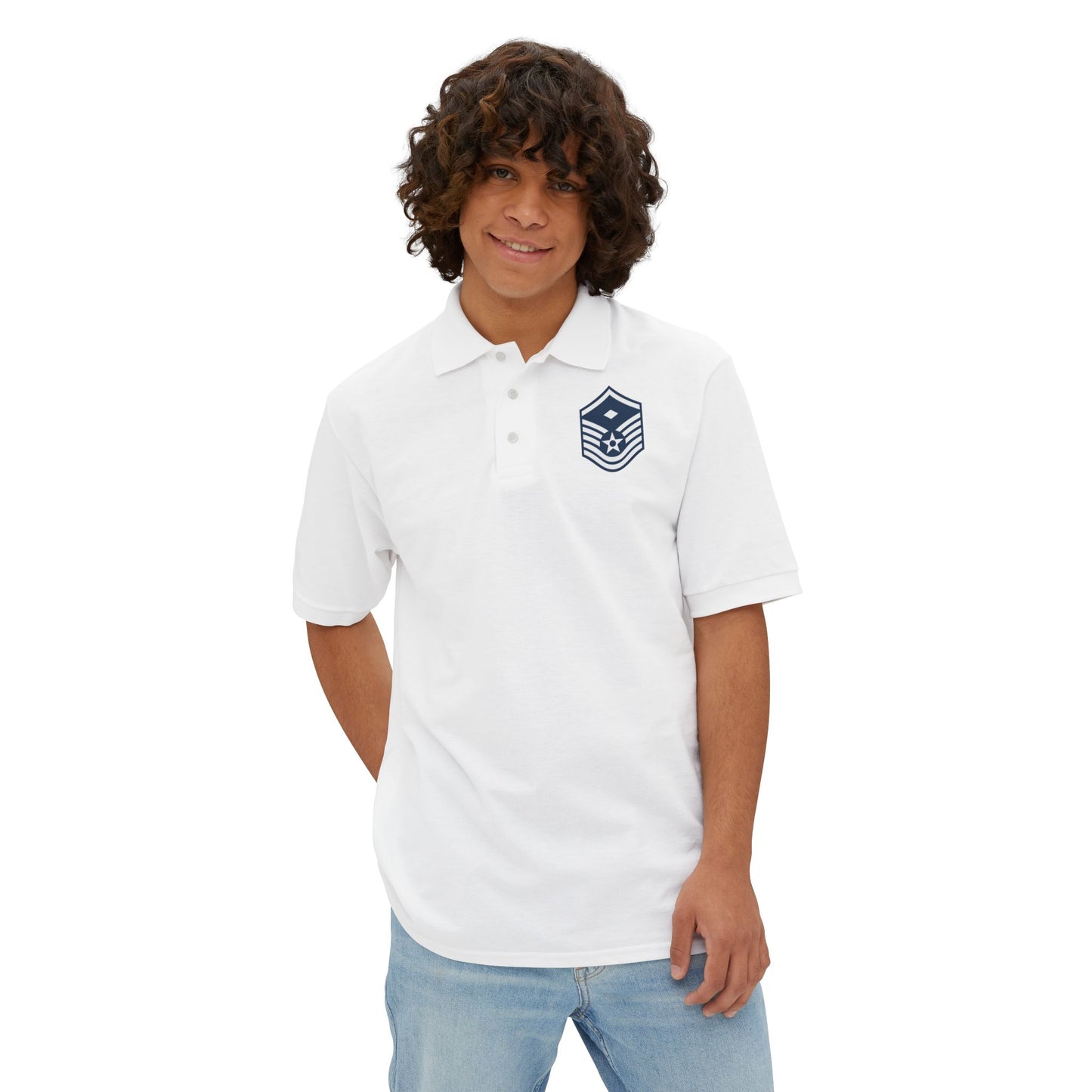 Men's Piqué Polo - USAF - First Sergeant (E7b) - 2020
