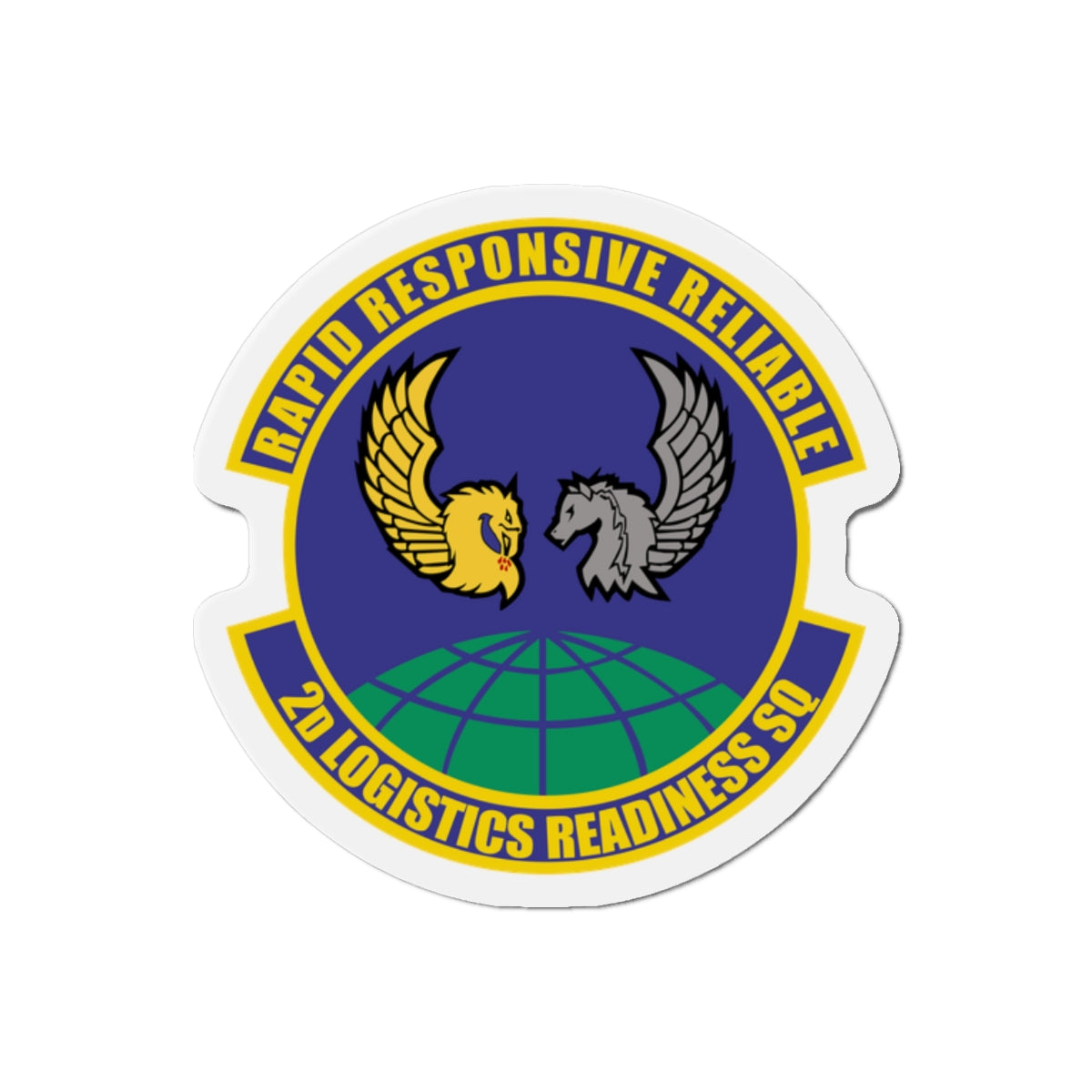 Die-Cut Magnet - USAF - 2d Logistics Readiness Squadron wo txt
