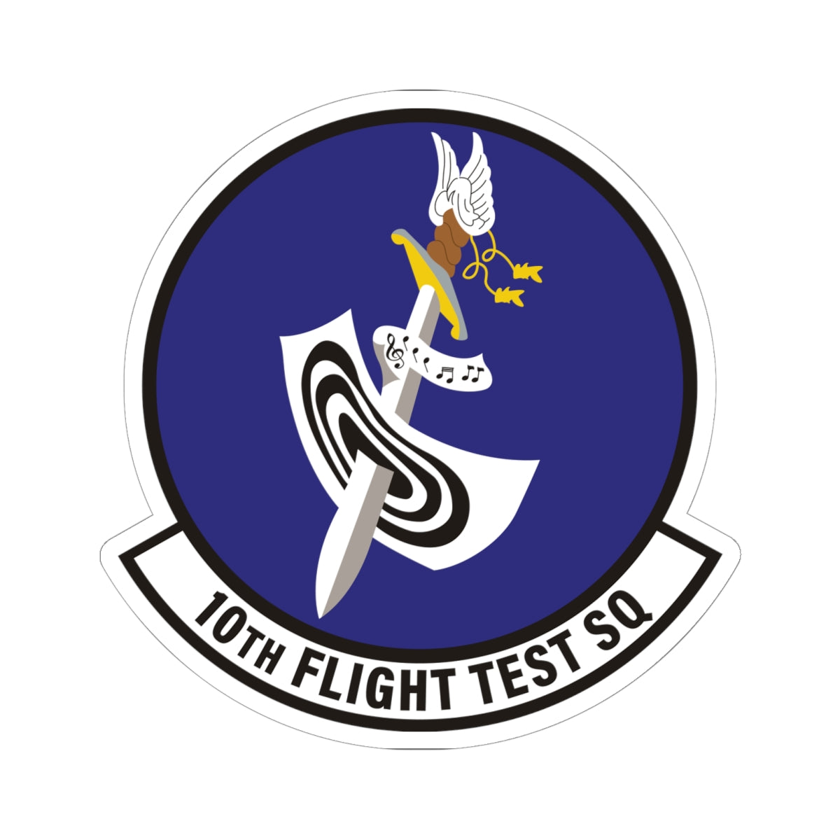 Kiss-Cut Stickers - USAF - 10th Flight Test Squadron wo txt