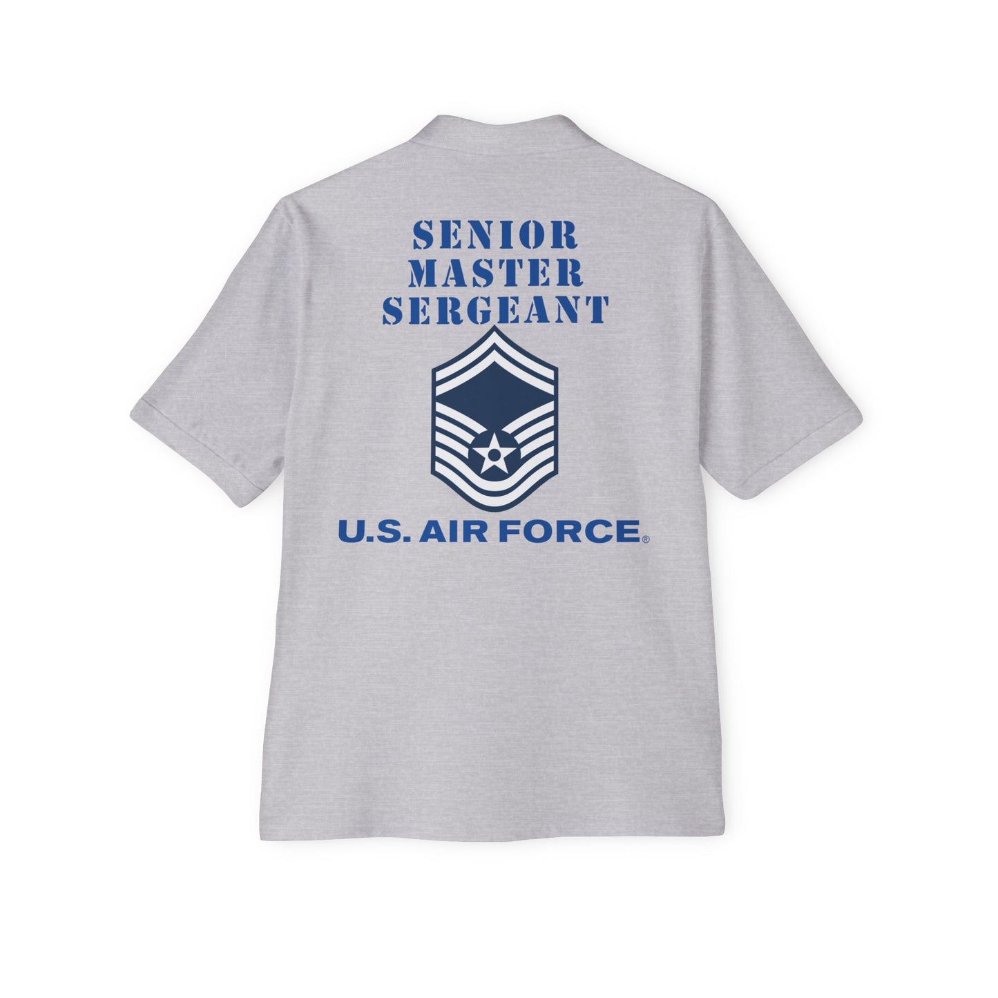 Men's Piqué Polo -USAF - Senior Master Sergeant (E8a) - 2020 - US Air Force w Text X 300