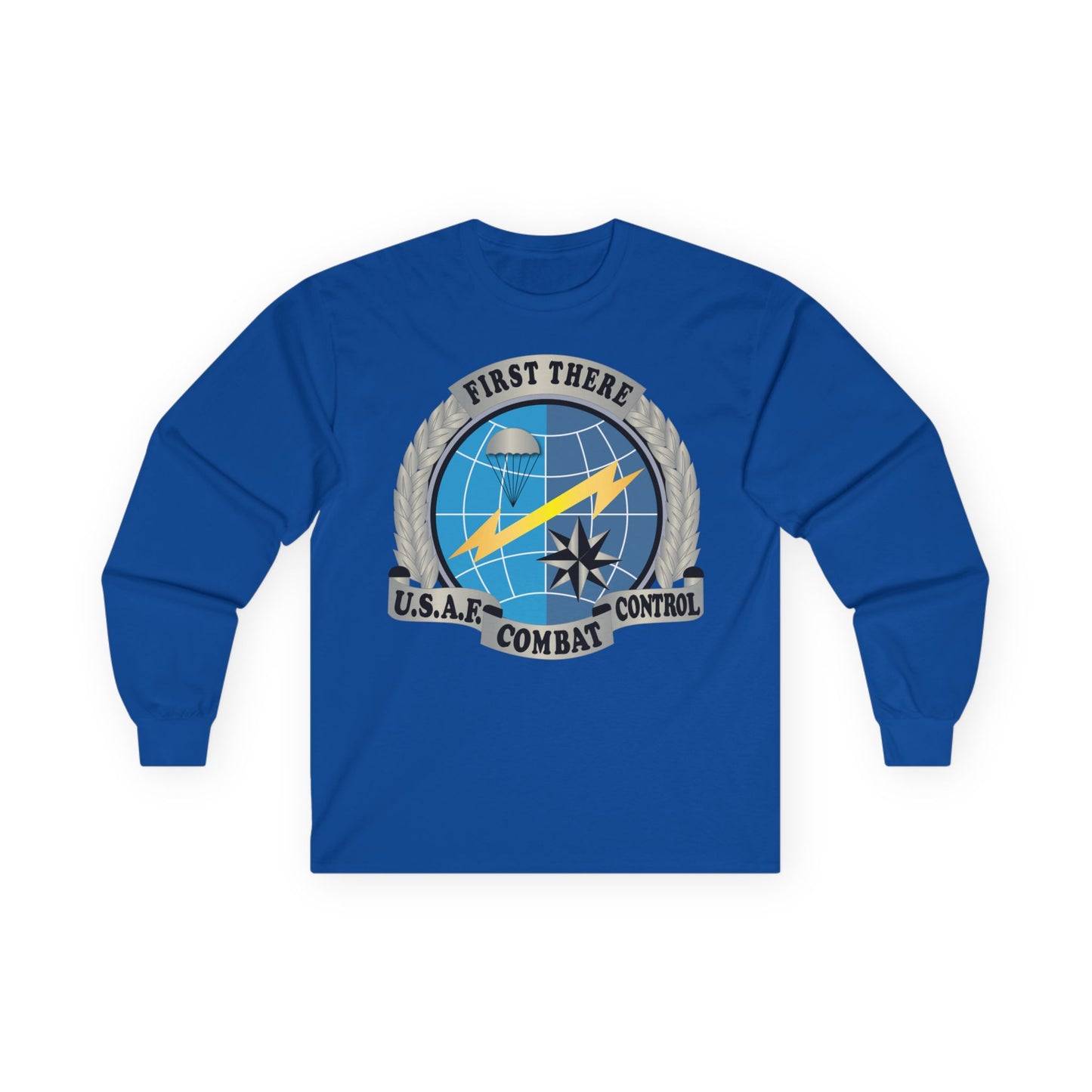 Unisex Ultra Cotton Long Sleeve Tee - USAF - Combat Controller Badge No Txt  X 300