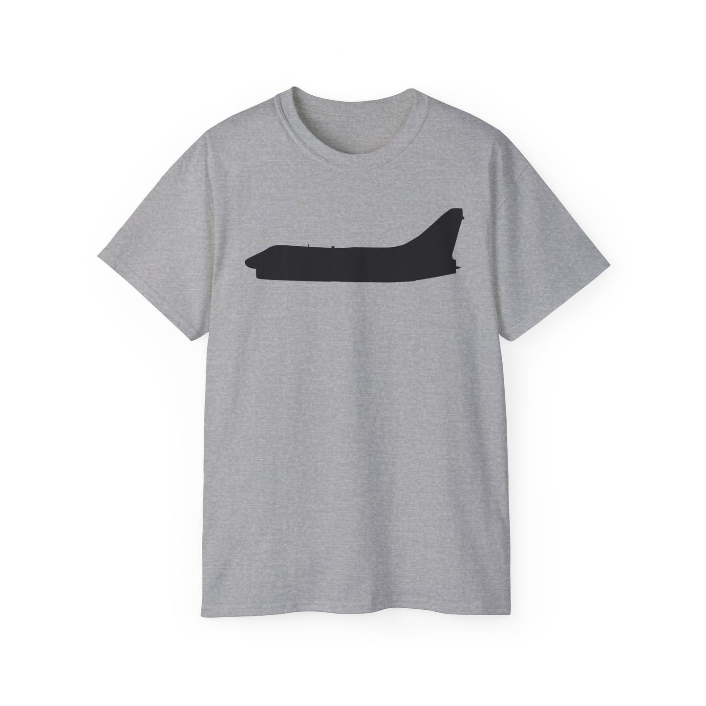 Unisex Ultra Cotton Tee - Aircraft - Navy - A-7B Corsair II - Side - Silhouette X 300