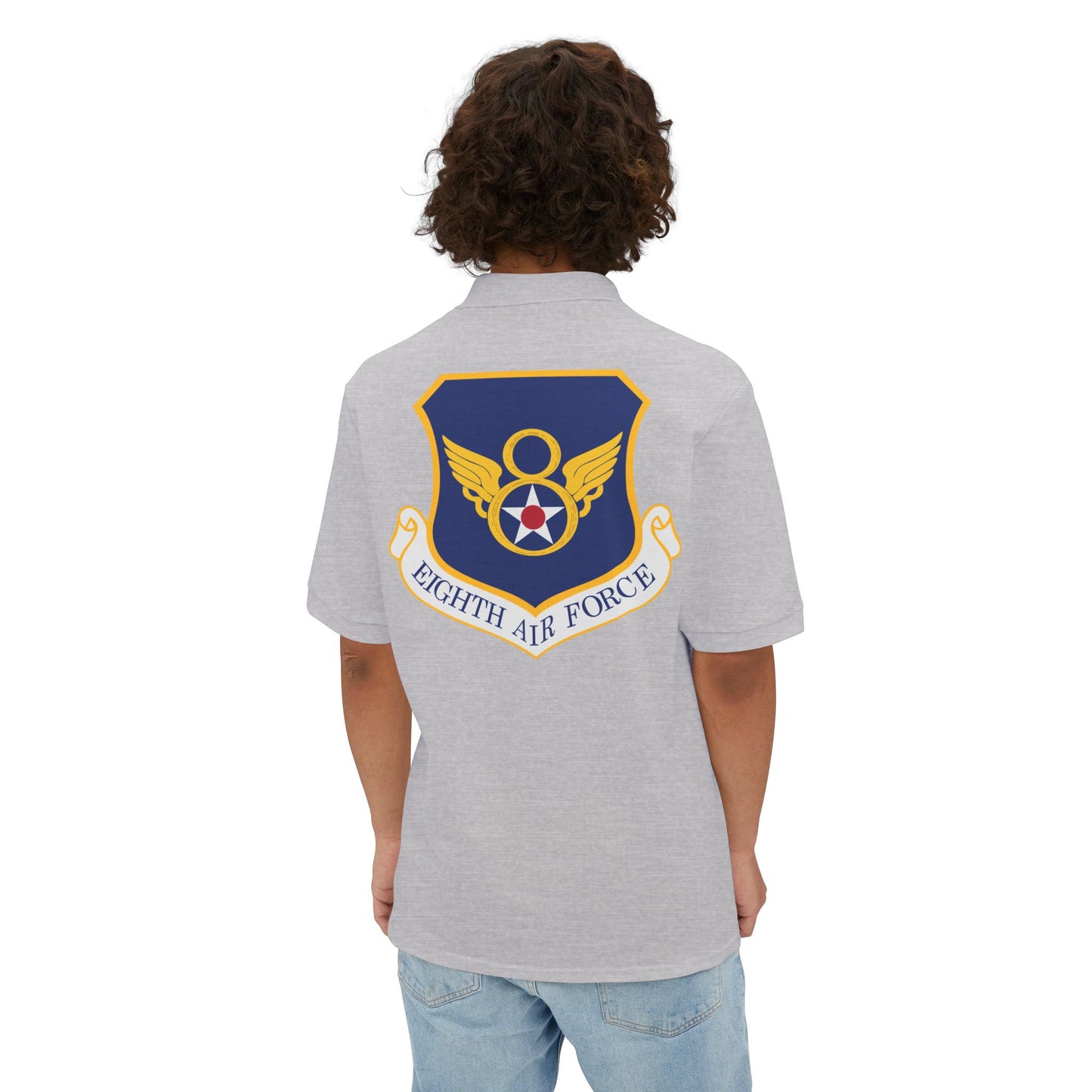 Men's Piqué Polo - USAF - 8th Air Force wo txt X 300