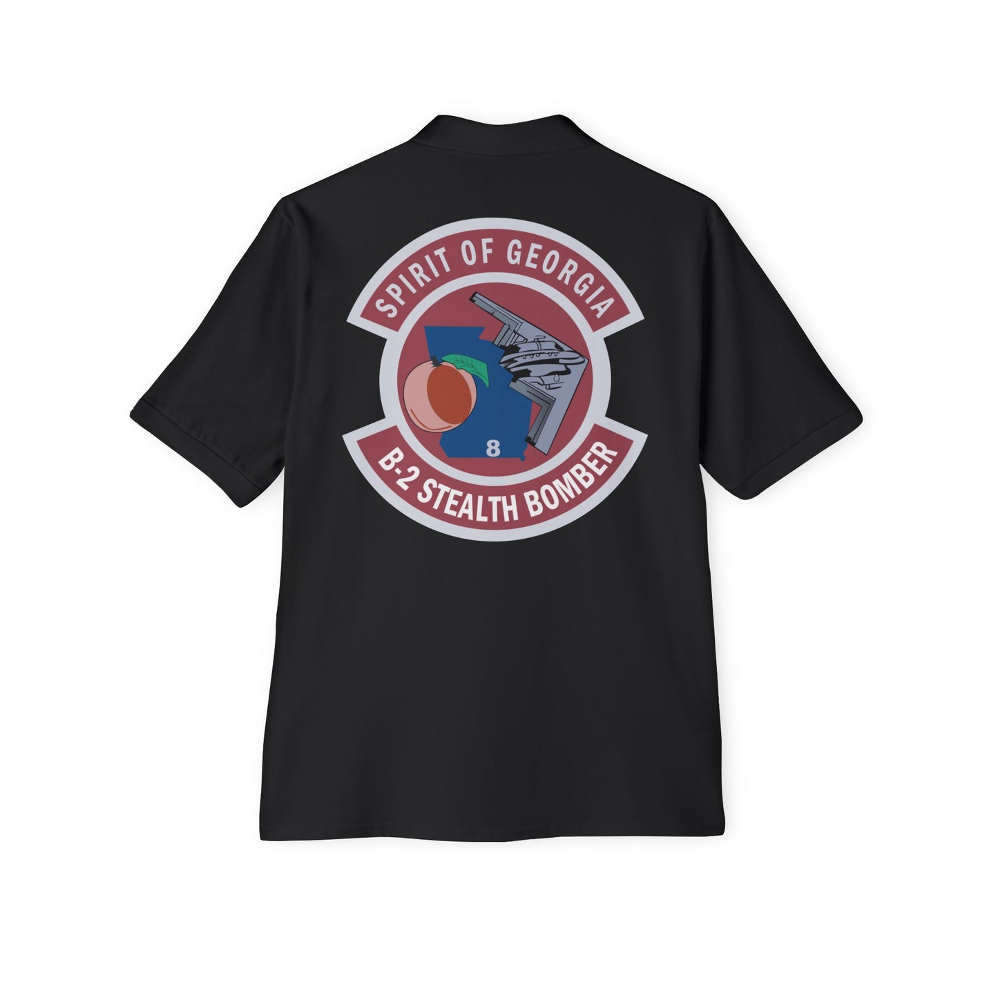 Men's Piqué Polo - USAF - B2 - Spirit of Georgia - Stealth Bomber wo txt X 300