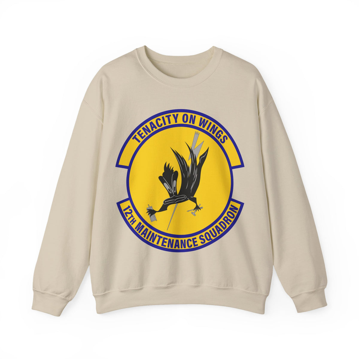 Crewneck Sweatshirt - USAF - 12th Maintenance Sq wo txt