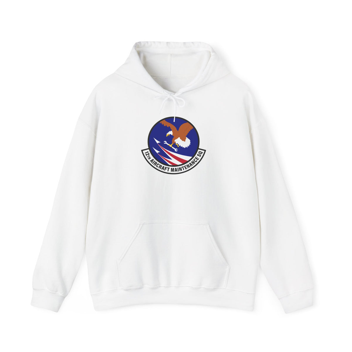 Unisex Heavy Blend Hooded Sweatshirt - USAF - 12th Aircraft Maintenance Squadron wo txt